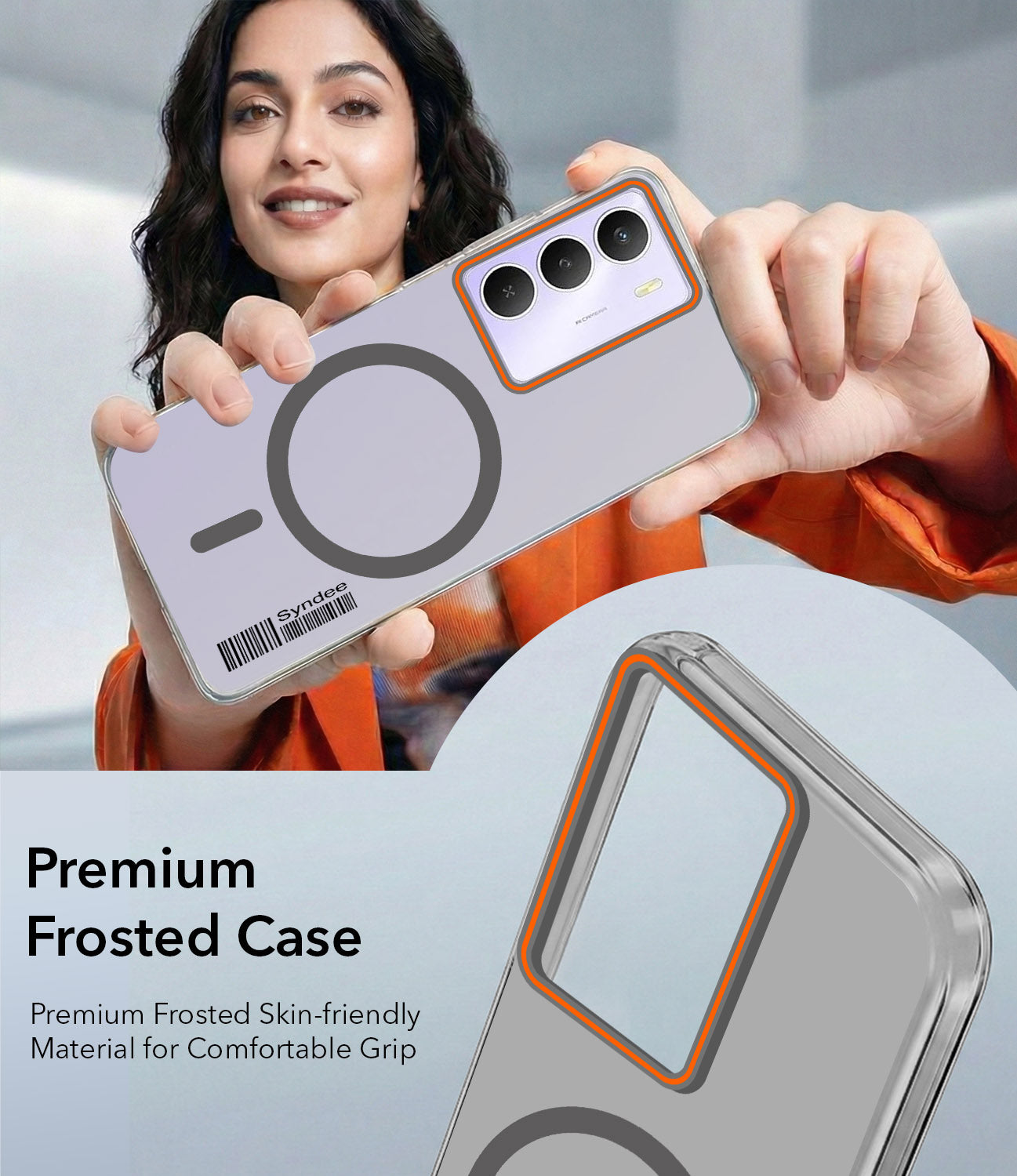 For Realme Narzo 80 Lite 5G Back Cover Case (Soft Touch | Camera Bump Protection | MagSafe Compatible | Matte Finish)