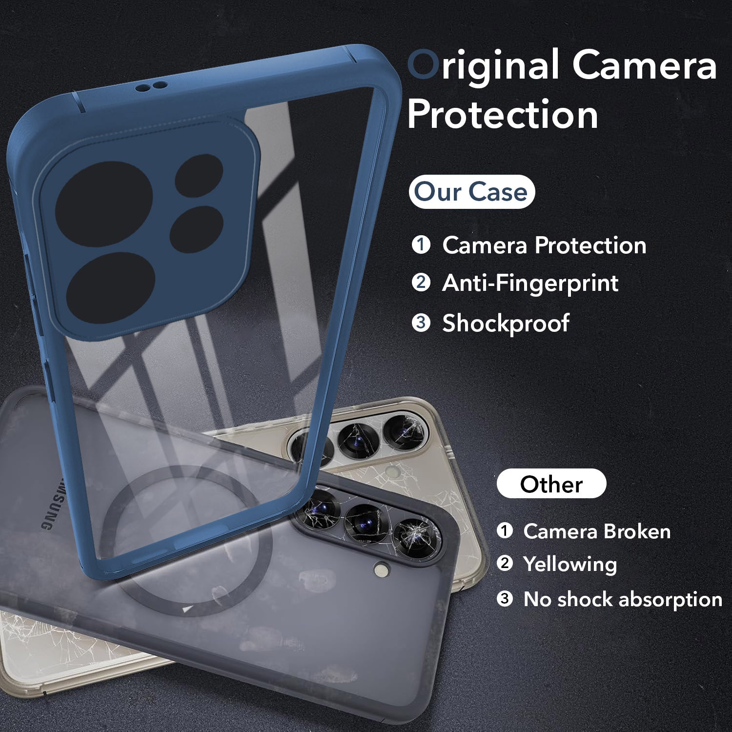 For Oppo Reno15 Pro Mini 5G | Oppo Reno 15 Pro Mini 5G Back Cover Case Ultra-Hybrid (Lifetime Anti Yellow | Anti Scratch | Crystal Clear Shockproof)