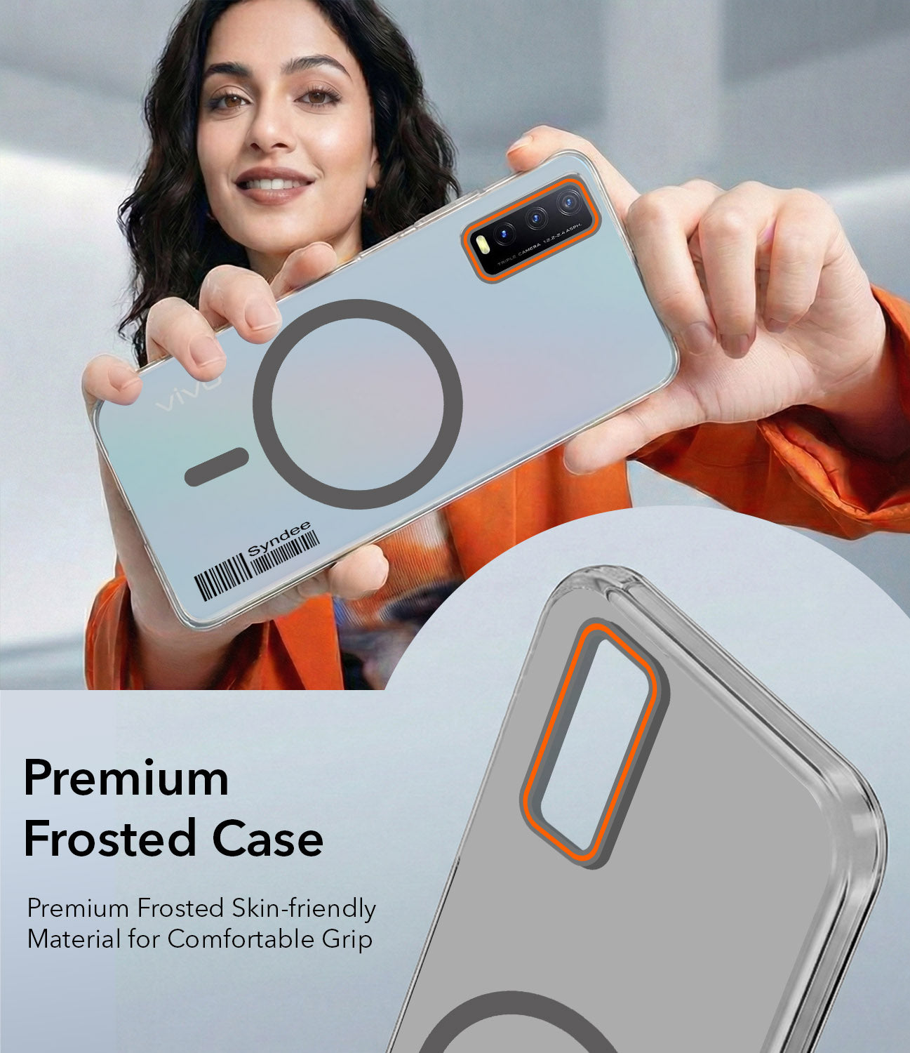 For Vivo Y12s | Y11s | Y12G Back Cover Case (Soft Touch | Camera Bump Protection | MagSafe Compatible | Matte Finish)