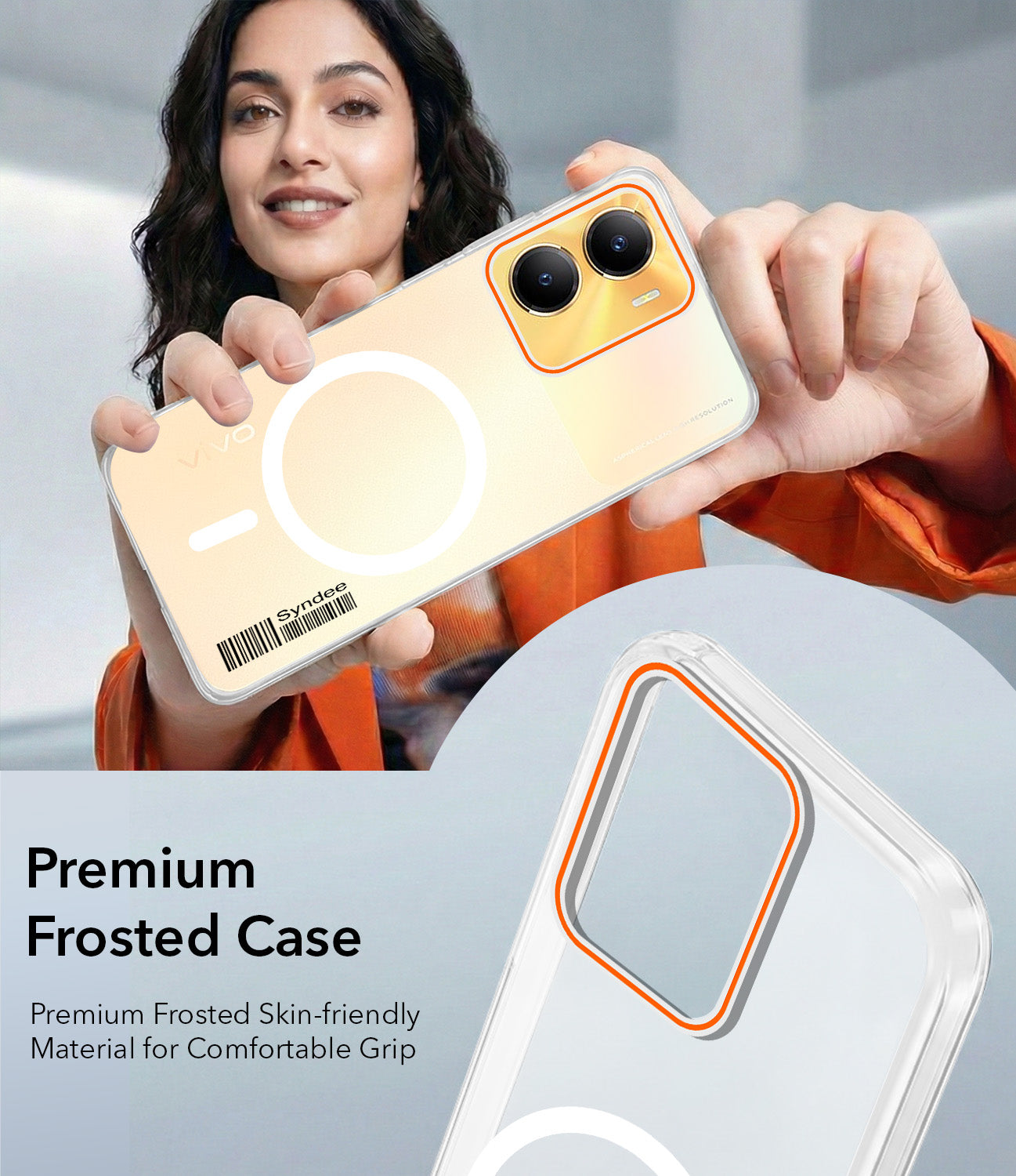 For Vivo Y56 5G Back Cover Case (Soft Touch | Camera Bump Protection | MagSafe Compatible | Matte Finish)