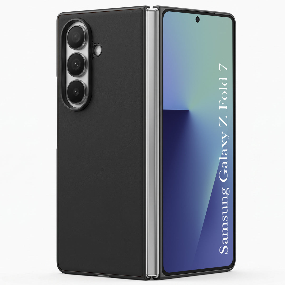 For Samsung Galaxy Z Fold 7 Premium Cover Case (Soft Leater Touch | Interior Protective Cloth | Slim 360* Protection)