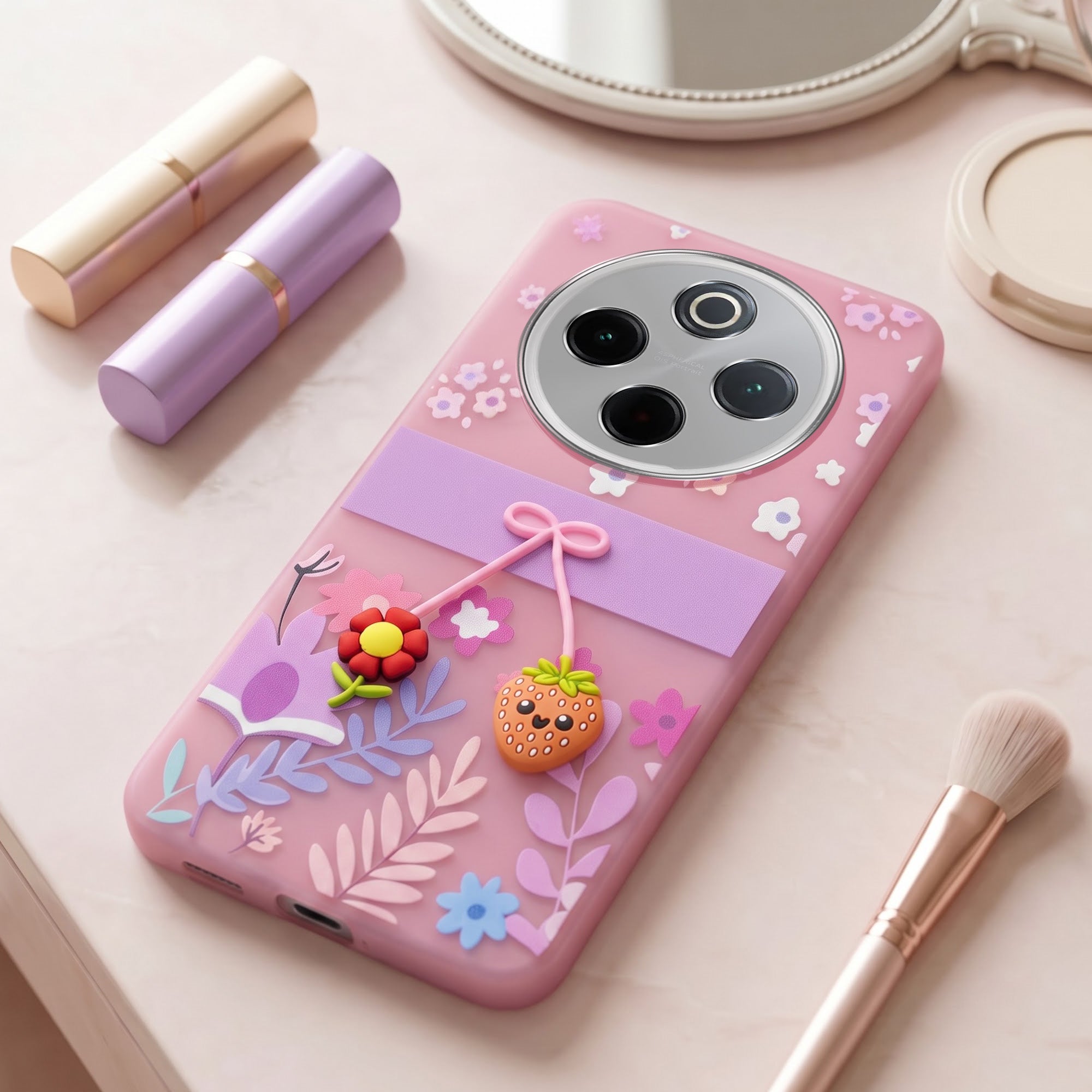 For Vivo iQOO Z10 Back Cover Case (3D Cute Cartoons | Hard Back Side Soft | Matte Premium Finish | HD Printing)