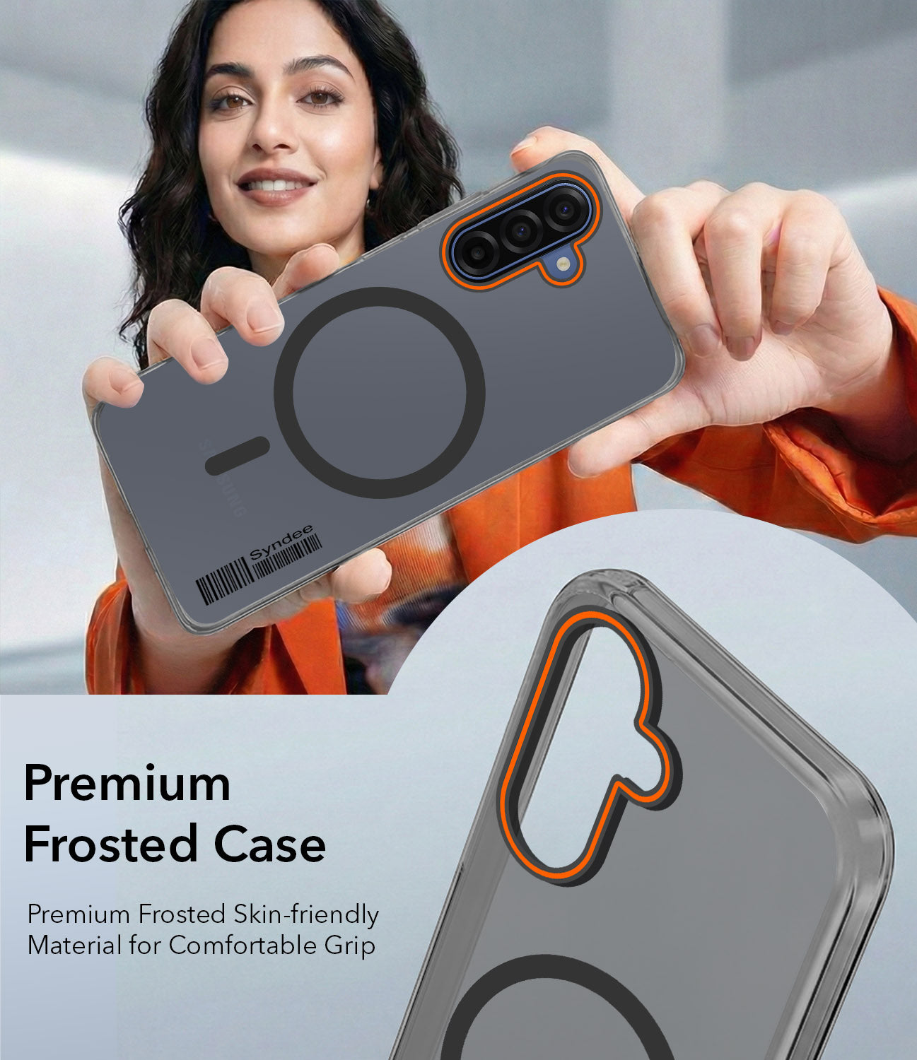 For Samsung Galaxy A17 | Samsung F17 | Samsung M17 5G Back Cover Case (Soft Touch | Camera Bump Protection | MagSafe Compatible | Matte Finish)