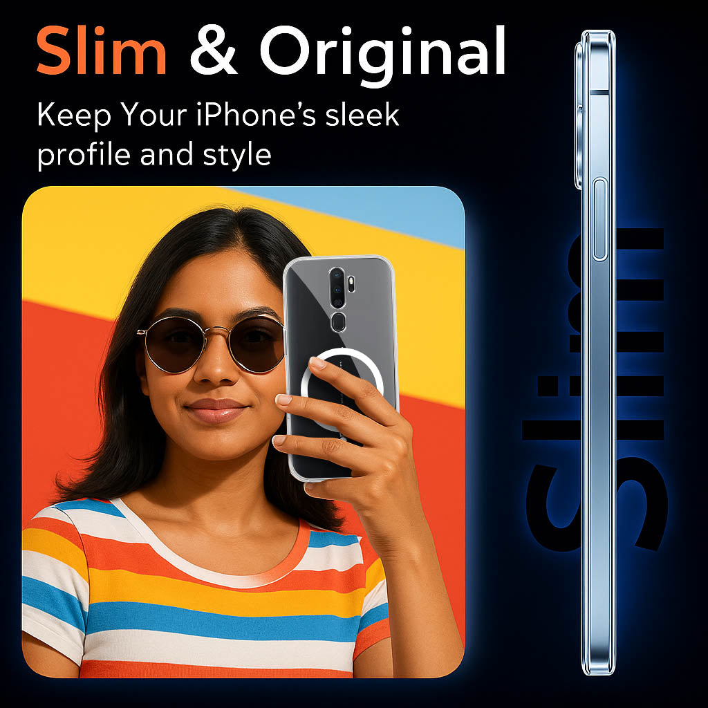 For Oppo A5 (2020) | A9 (2020) Back Cover Case Lifetime Anti-Yellow MagSafe Compatible Clear (Sleek Hard Crystal | Shockproof and Camera Protection)