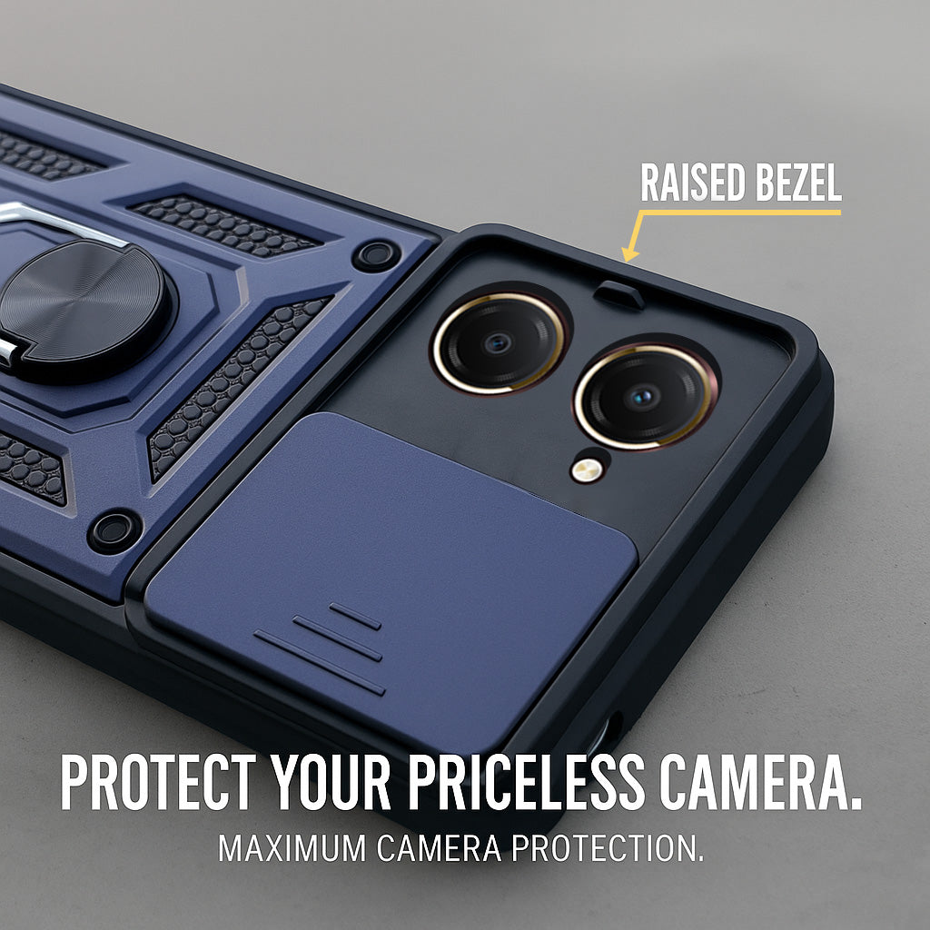 For Vivo iQOO Z9 Lite 5G Back Cover Case (Hybrid Dual Armor Polycarbonate)