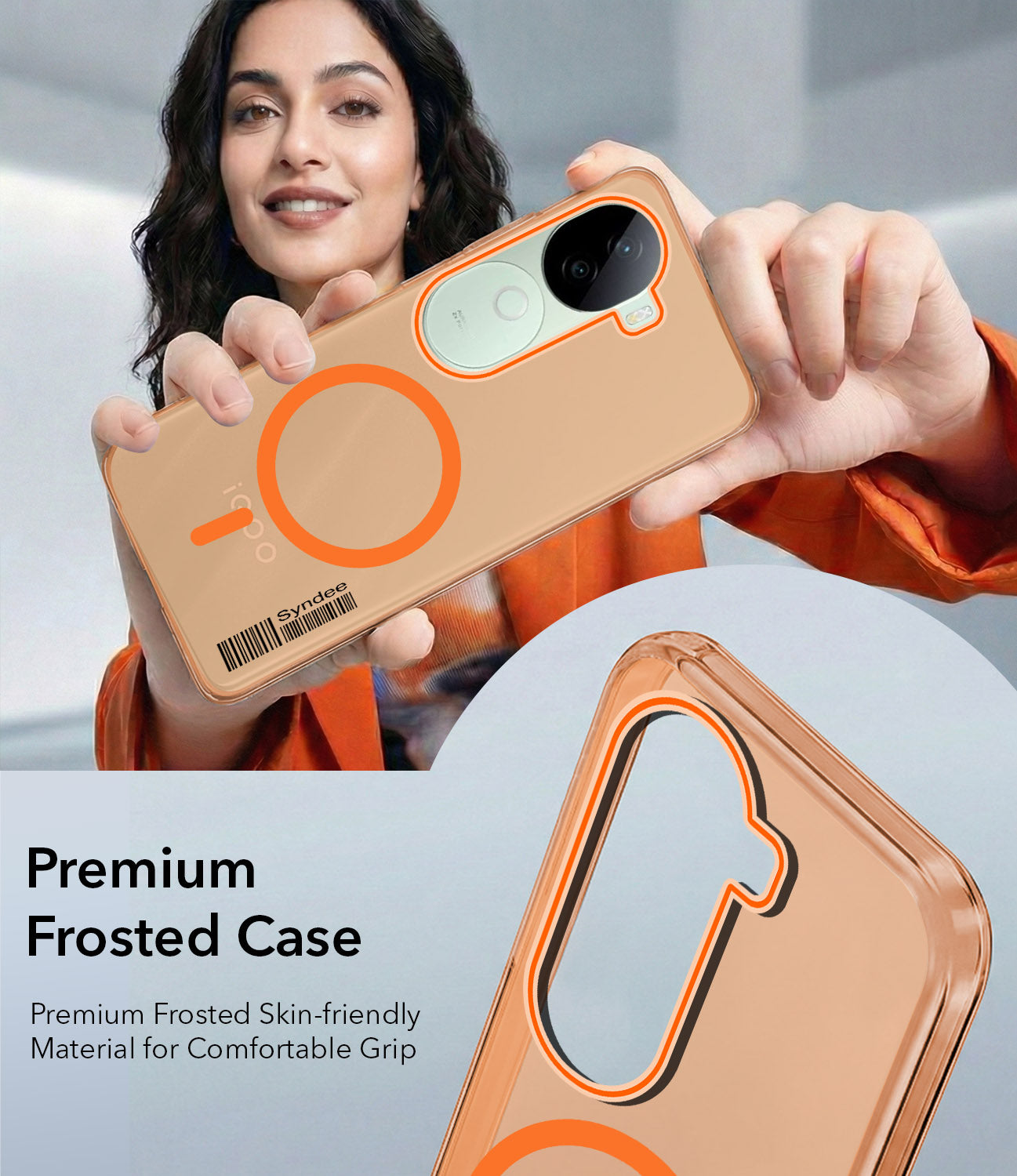 For Vivo iQOO Z9s Back Cover Case (Soft Touch | Camera Bump Protection | MagSafe Compatible | Matte Finish)