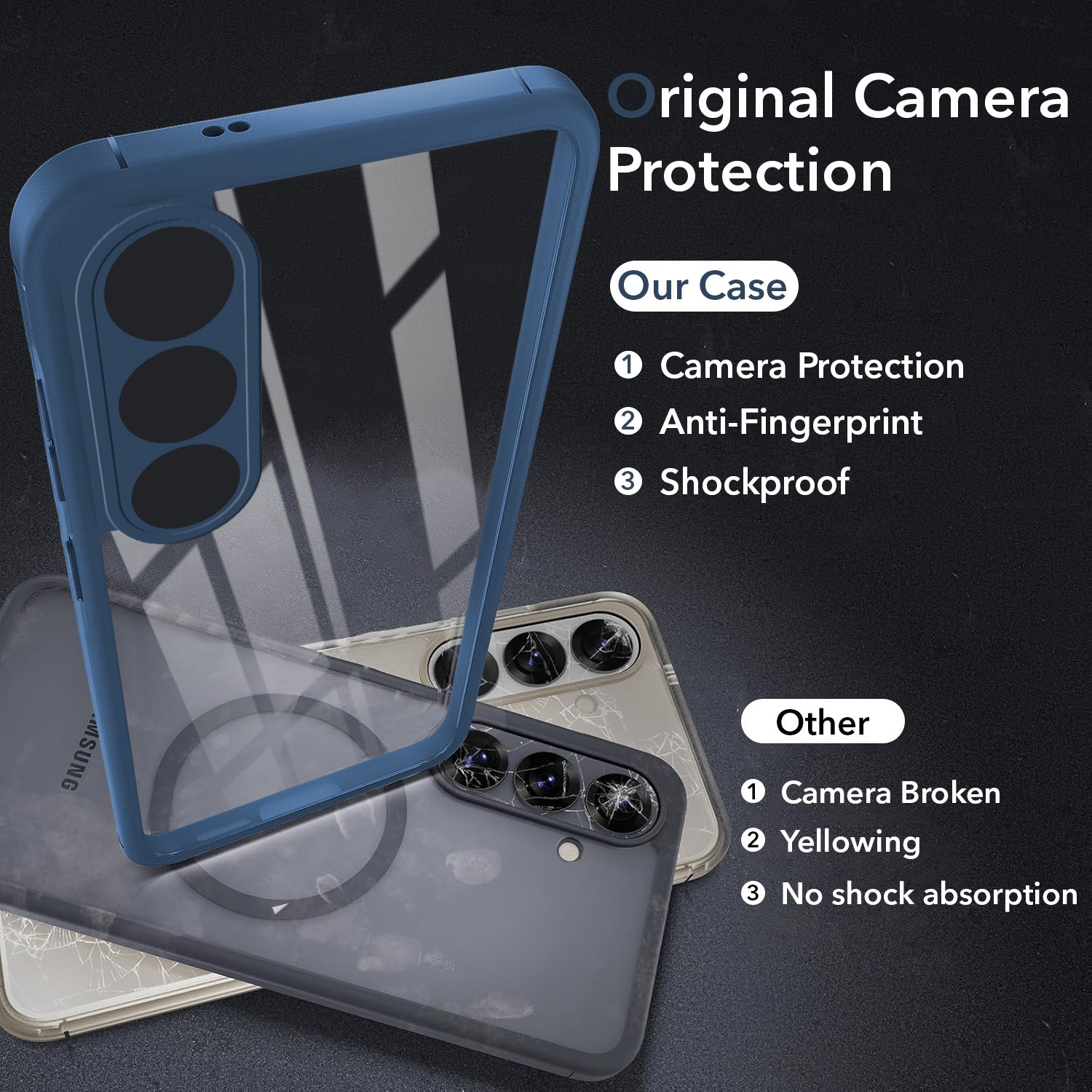 For Vivo V70 FE 5G Back Cover Case Ultra-Hybrid (Lifetime Anti Yellow | Anti Scratch | Crystal Clear Shockproof)