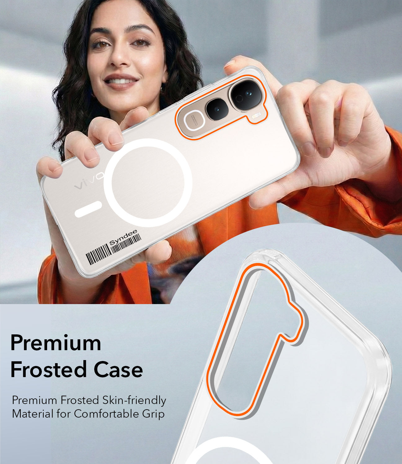 For Vivo Y400 Pro Back Cover Case (Soft Touch | Camera Bump Protection | MagSafe Compatible | Matte Finish)