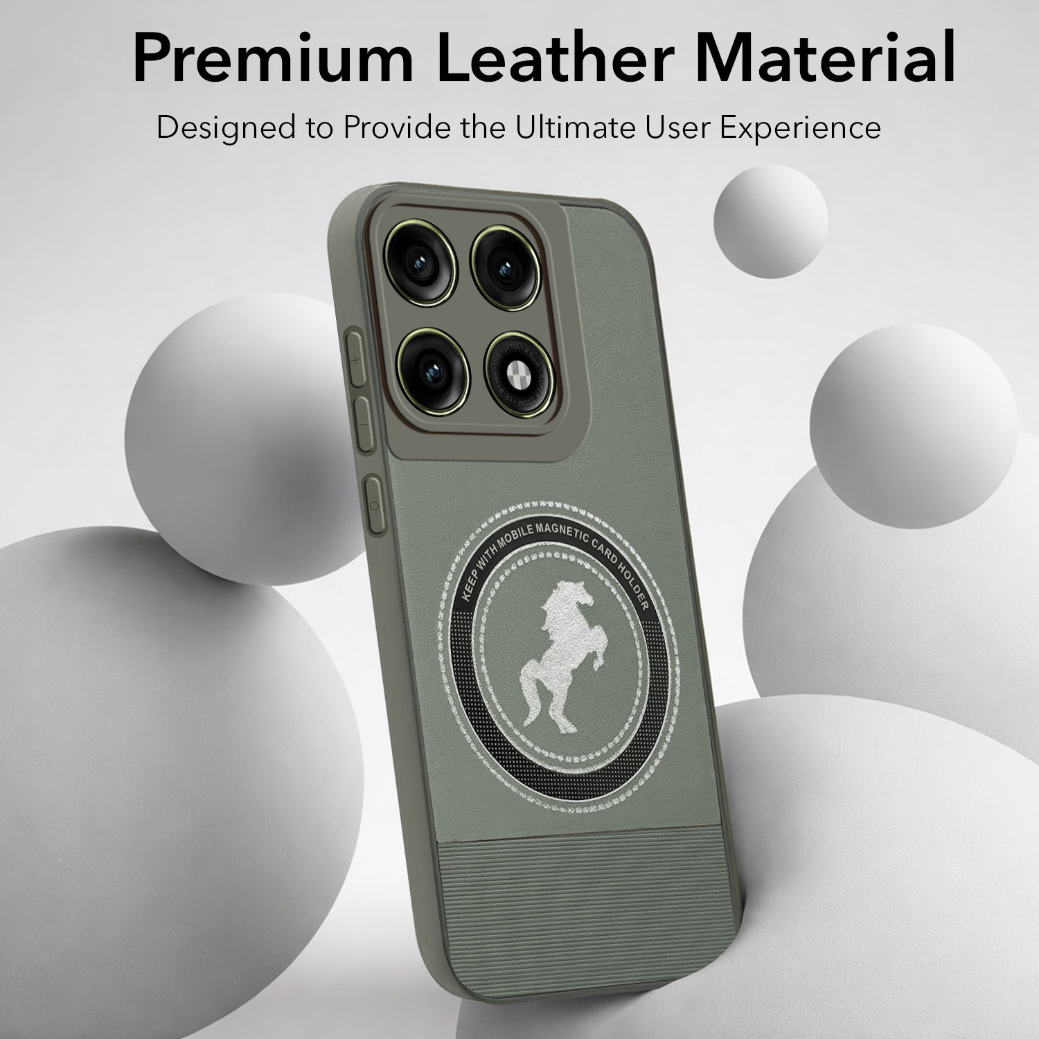 For Motorola Moto Edge 70 Pro Back Cover Case PU Leather Finish (Professional Minimalist Texture | MagSafe Compatile | Camera Protection | Sleek Sober Formal)