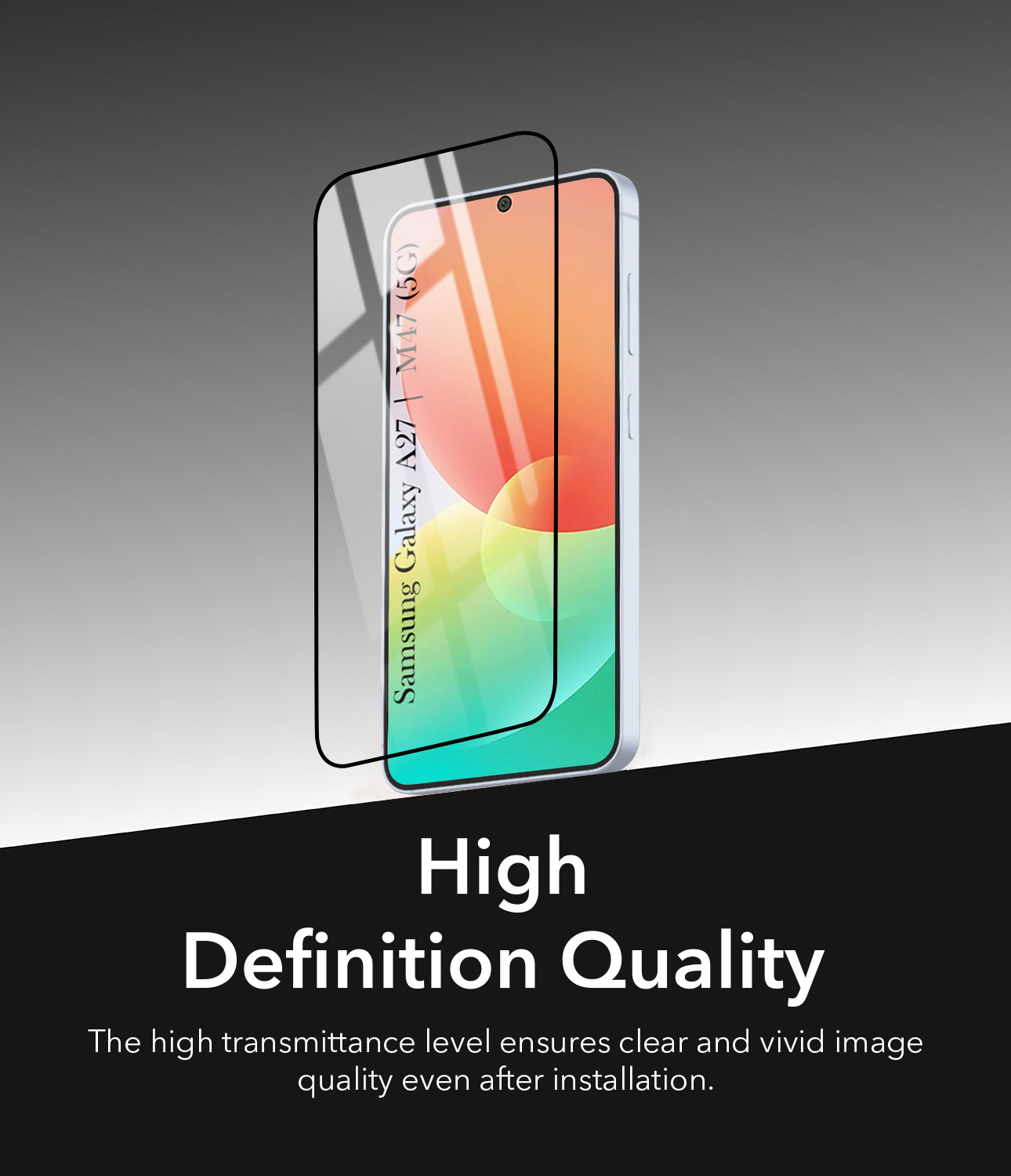 Tempered Glass For Samsung Galaxy A27 5G |M47 5G Military-Grade Gorilla Tempered Glass Screen Protector With Installation Kit | Shatterproof, Full Coverage, HD Clear, Scratch Resistant (Pack of 1)