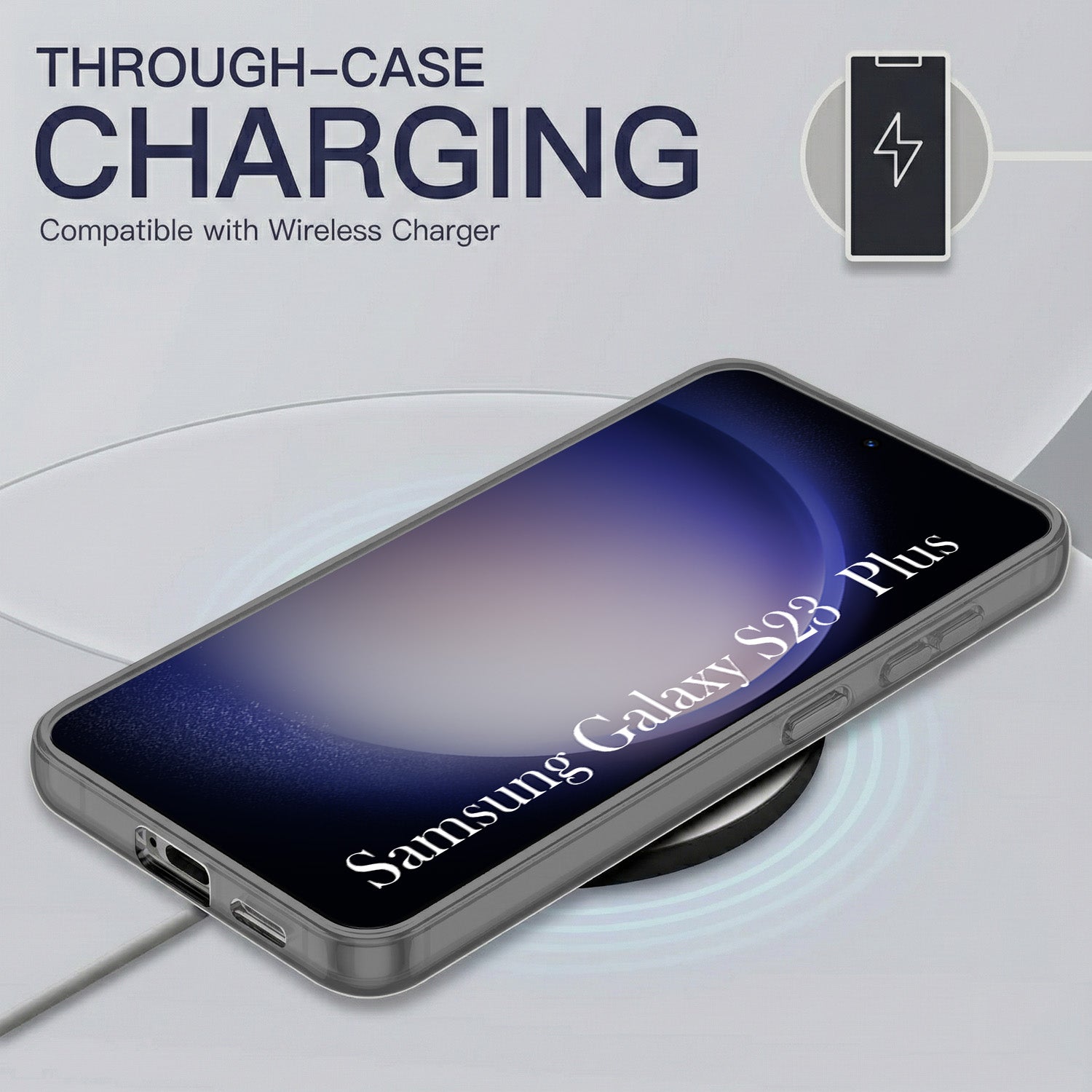 For Samsung Galaxy S23 Plus Back Cover Case Silicone (Slim Paper Thin | Camera Protection Bump | Minimalist Professional | Soft Flexible)