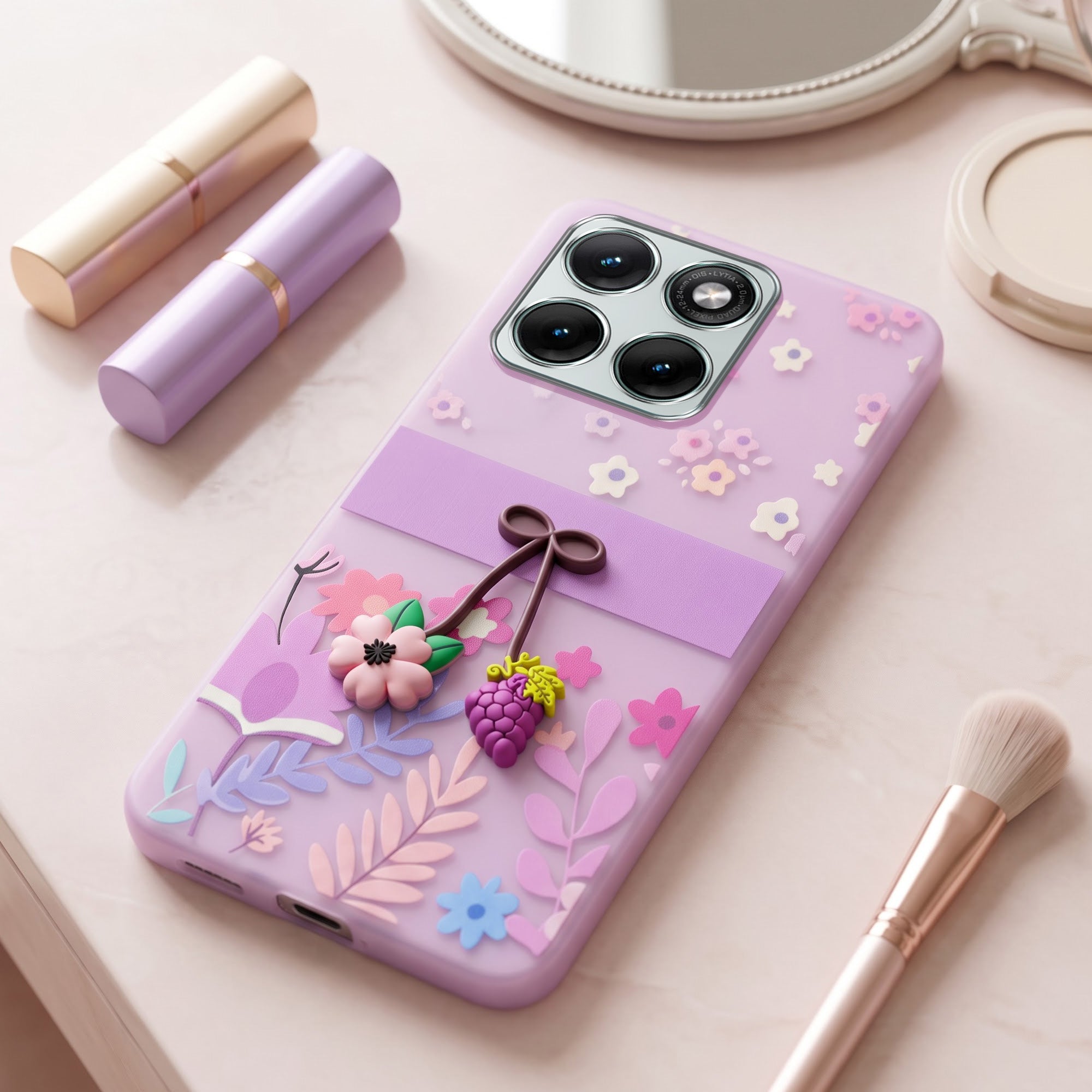 For Motorola Moto Edge 70 Fusion Back Cover Case (3D Cute Cartoons | Hard Back Side Soft | Matte Premium Finish | HD Printing)