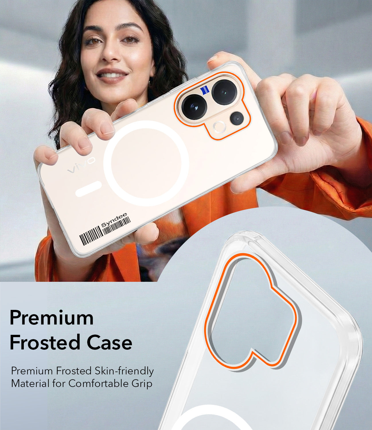 For Vivo V60 | Vivo T4 Pro Back Cover Case (Soft Touch | Camera Bump Protection | MagSafe Compatible | Matte Finish)