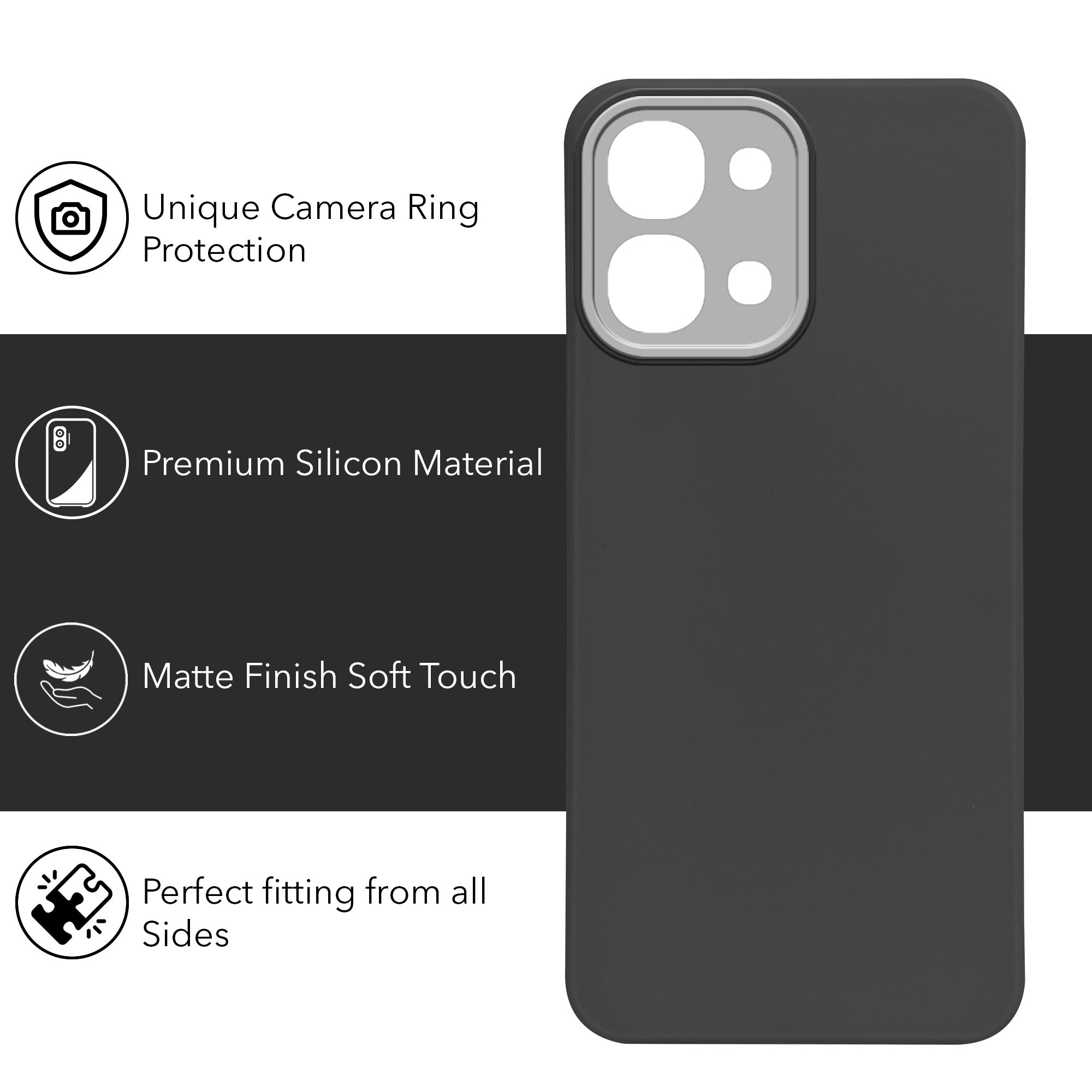 For Oppo F31 5G | Oppo F33 5G Back Cover Case (Dual Colour |Full Camera Protection | Sleek and Professional)