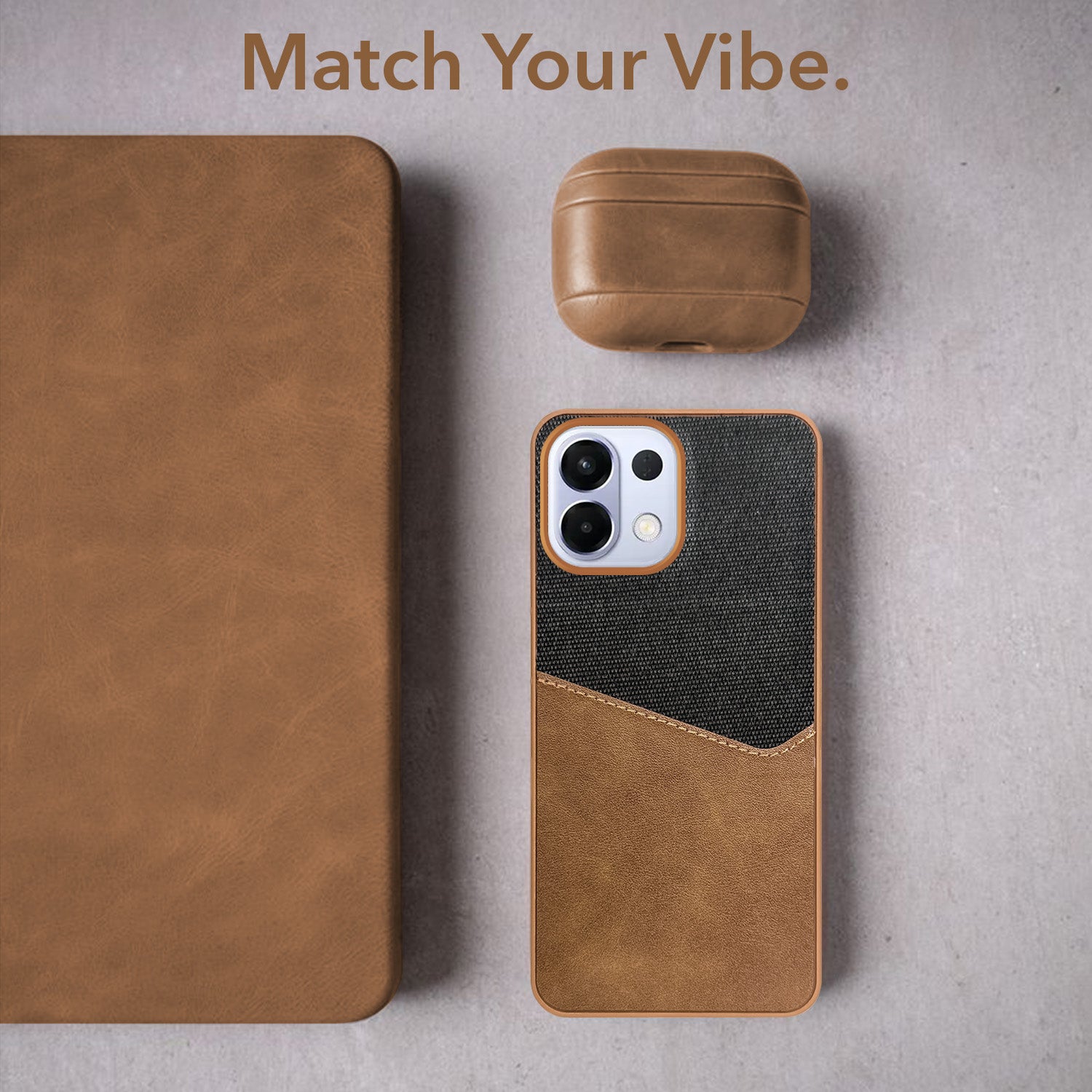 For Oppo K13 Back Cover Case (Dual PU Leather Stitch | Professional Minimalist | Soft and Flexible)