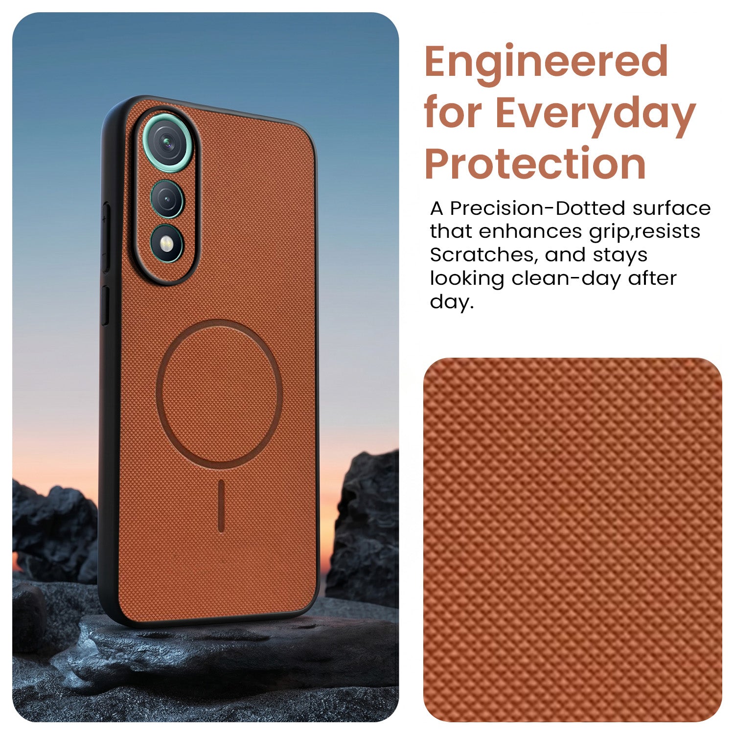 For Tecno Pova Curve Back Cover Case PU Leather (Texture Grip Design | Professional Minimalist | Camera Protection | Soft and Flexible)