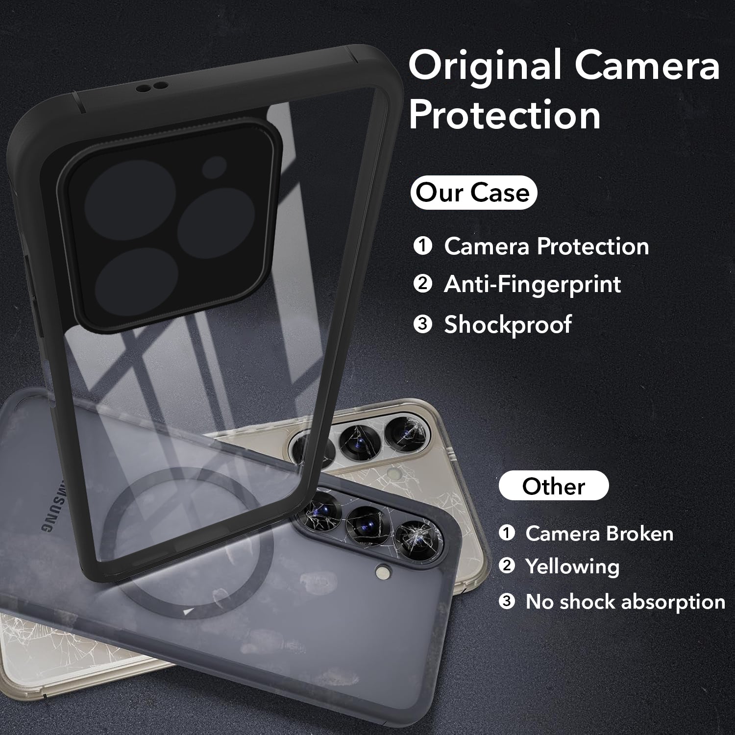 For Realme Narzo N53 Back Cover Case Ultra-Hybrid (Lifetime Anti Yellow | Anti Scratch | Crystal Clear Shockproof)