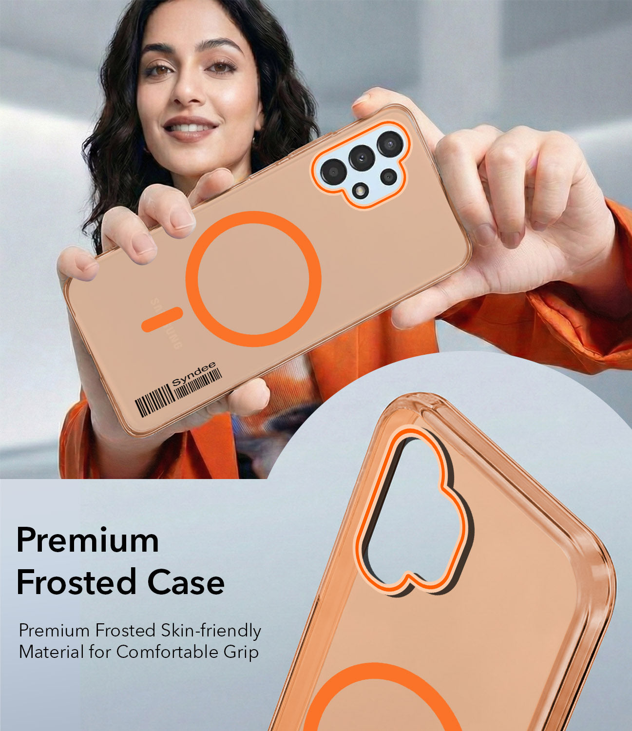 For Samsung Galaxy A13 4G Back Cover Case (Soft Touch | Camera Bump Protection | MagSafe Compatible | Matte Finish)