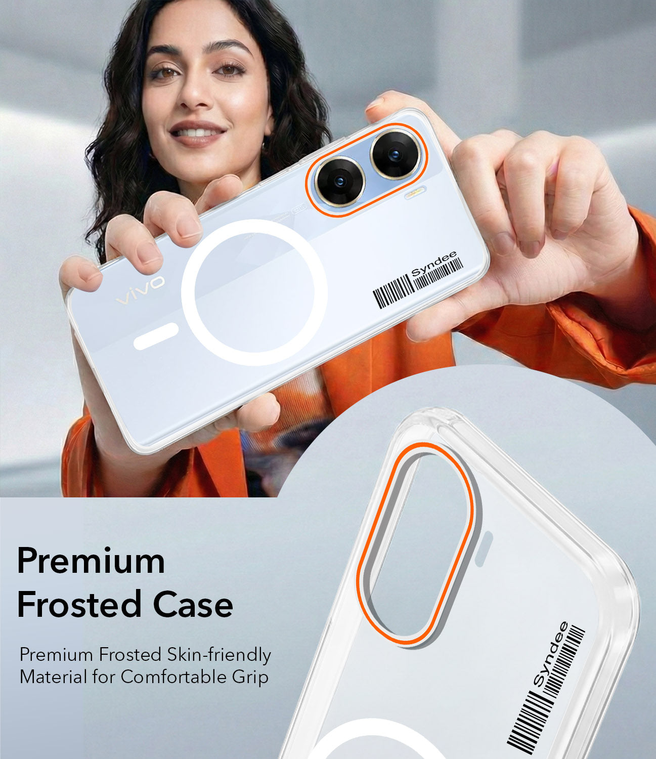 For Vivo V29e 5G Back Cover Case (Soft Touch | Camera Bump Protection | MagSafe Compatible | Matte Finish)
