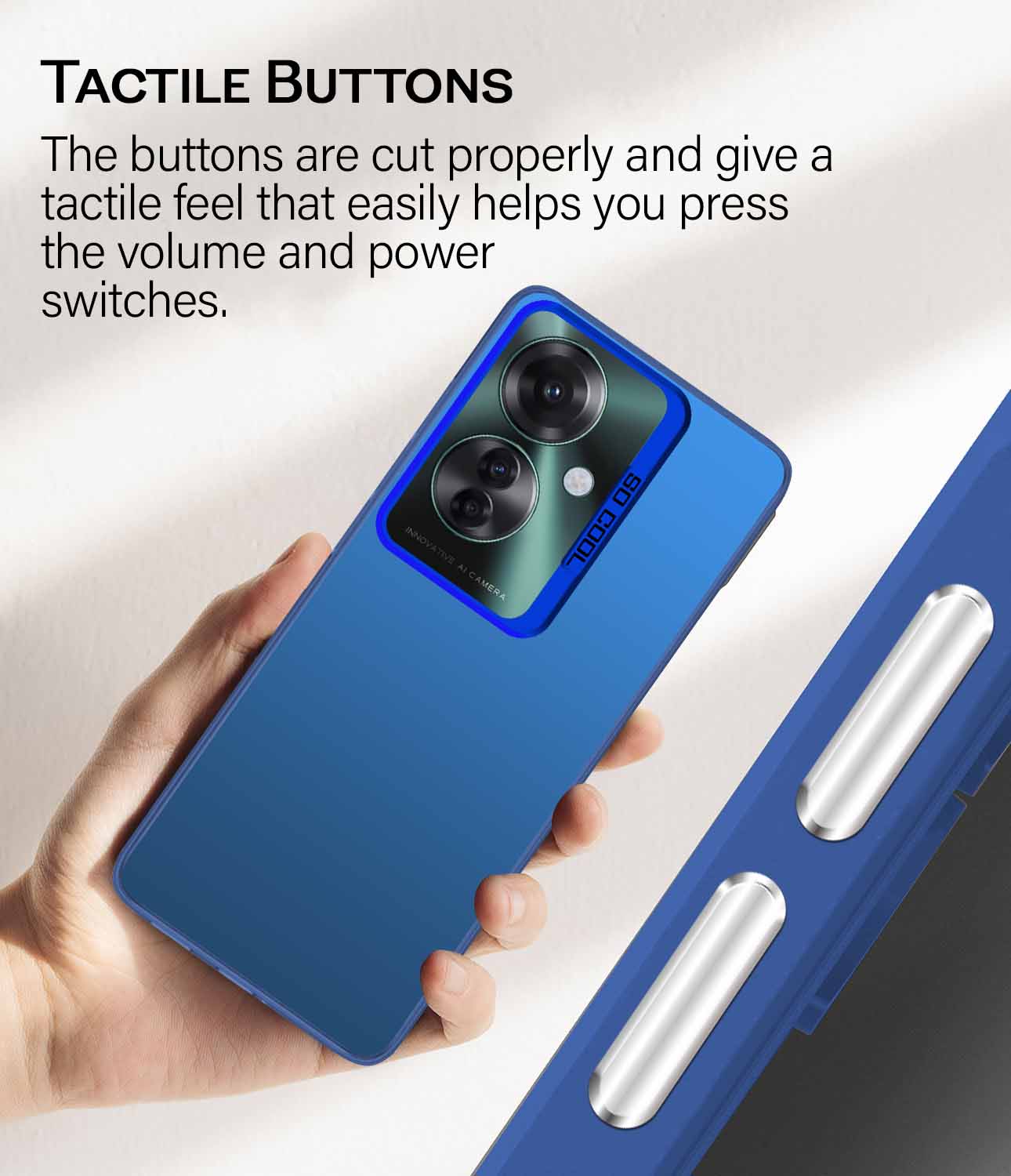 For Oppo Reno11 F 5G | Oppo Reno 11F 5G Hard Back Cover Case (Velvet Touch | Professional Glossy Finish | Camera Protection Bump)