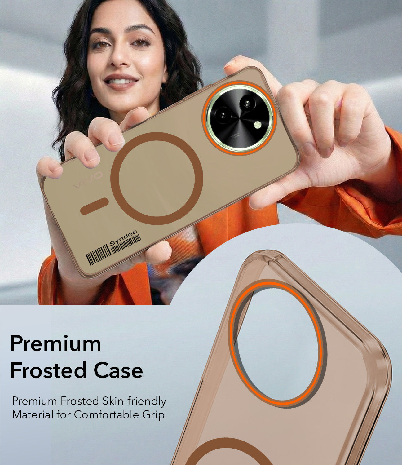 For Vivo T3x 5G Back Cover Case (Soft Touch | Camera Bump Protection | MagSafe Compatible | Matte Finish)