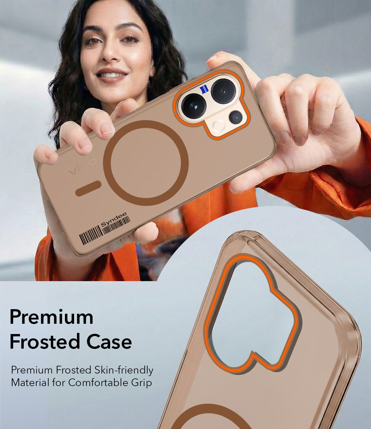 For Vivo V60 | Vivo T4 Pro Back Cover Case (Soft Touch | Camera Bump Protection | MagSafe Compatible | Matte Finish)