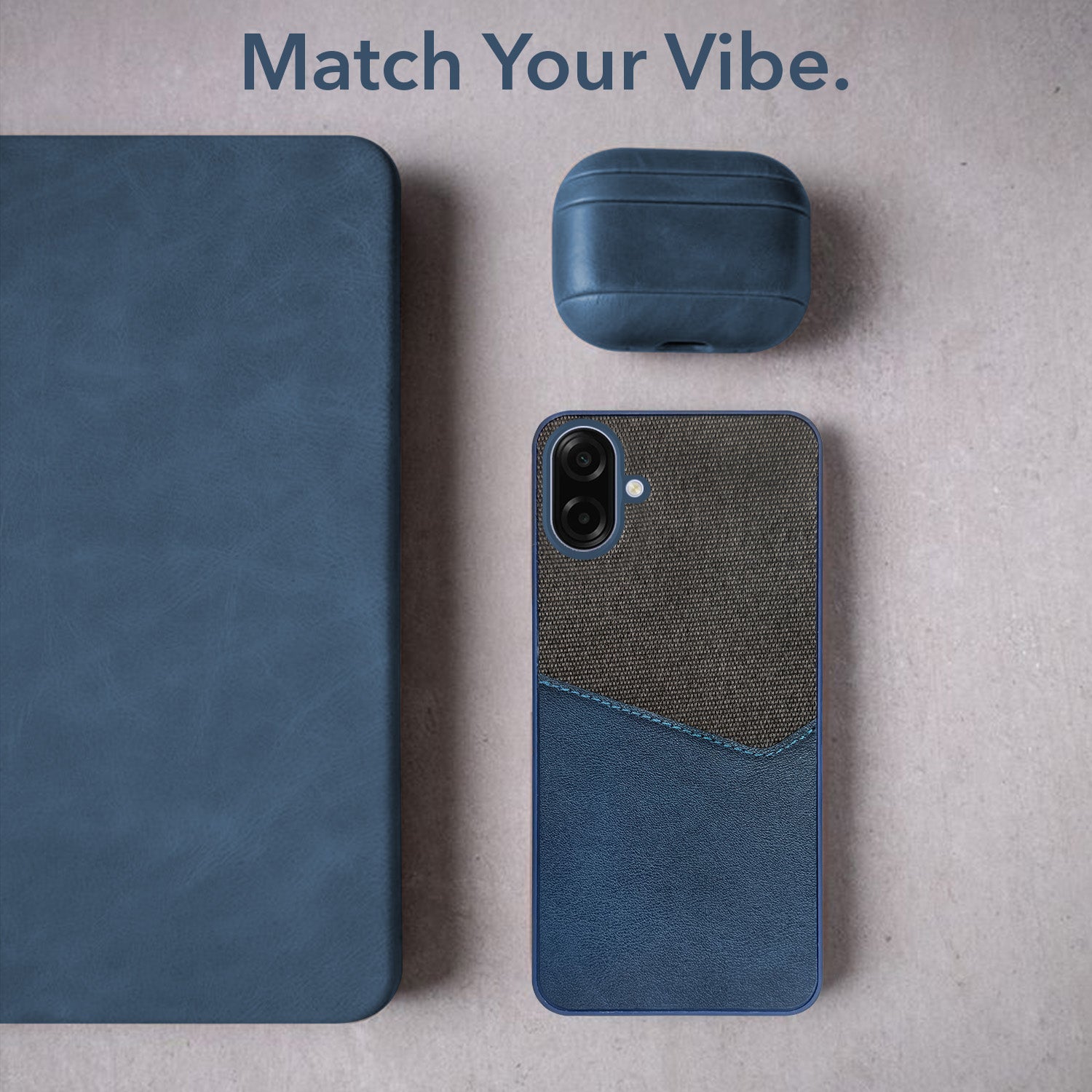 For Samsung Galaxy A07 5G Back Cover Case (Dual PU Leather Stitch | Professional Minimalist | Soft and Flexible)
