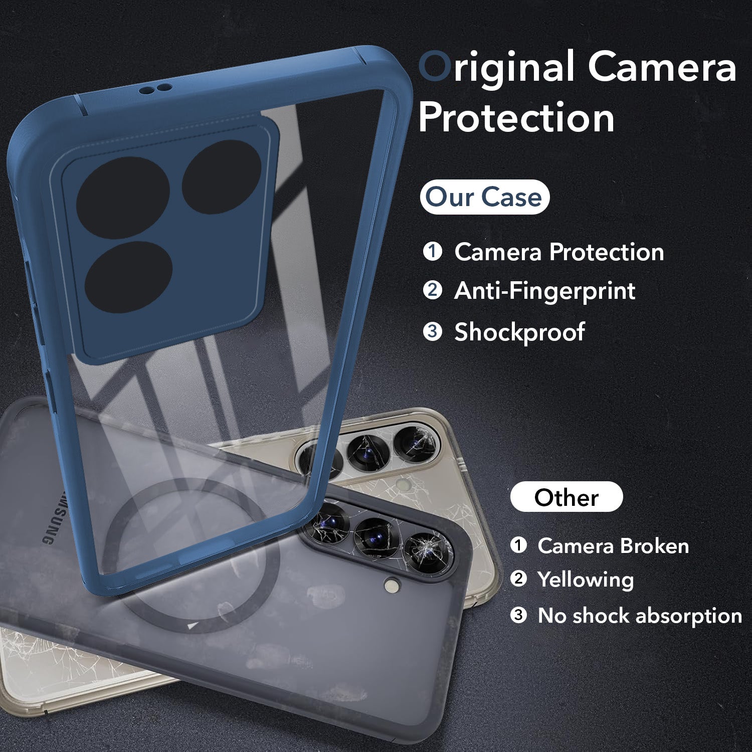 For Vivo T2 Pro Back Cover Case Ultra-Hybrid (Lifetime Anti Yellow | Anti Scratch | Crystal Clear Shockproof)
