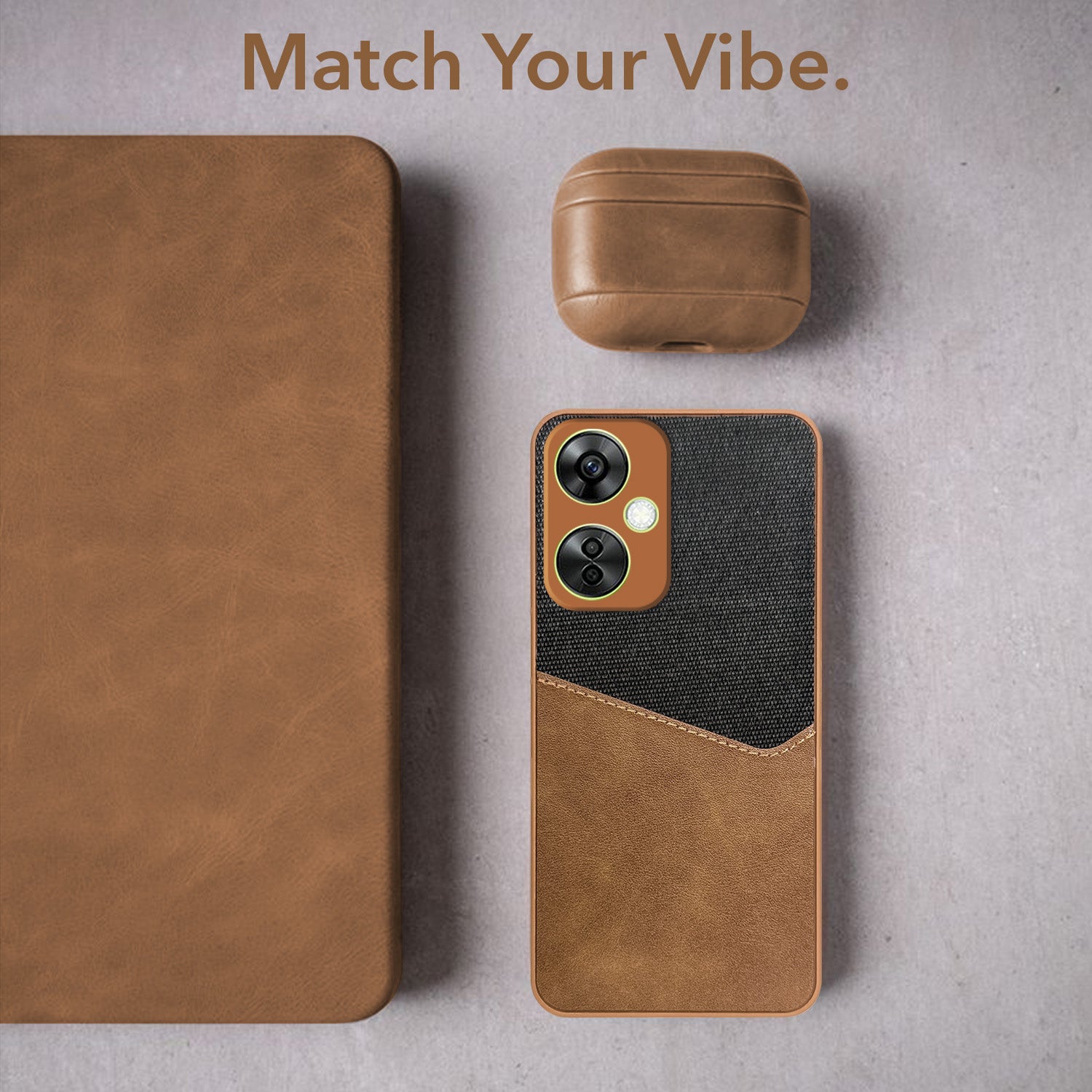 For OnePlus Nord CE 3 Lite Back Cover Case  (Dual PU Leather Stitch | Professional Minimalist | Soft and Flexible)