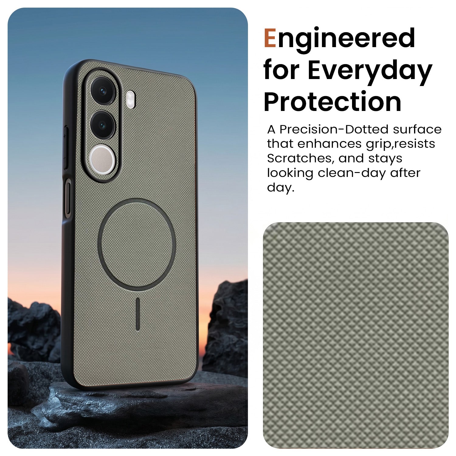 For Realme C100X Back Cover Case PU Leather (Texture Grip Design | Professional Minimalist | Camera Protection | Soft and Flexible)