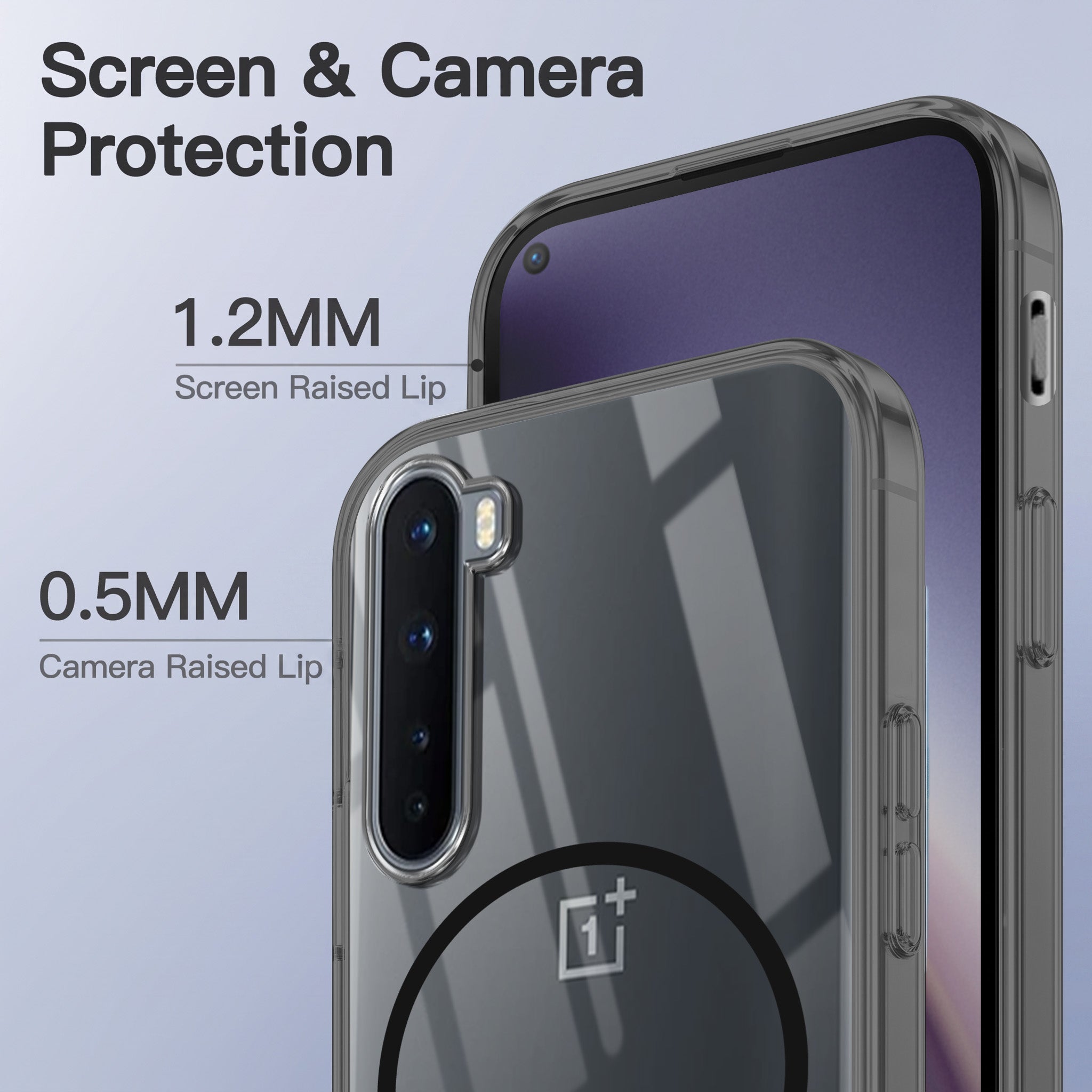 For Oneplus Nord Back Case Cover Crystal Anti Yellow (Unbreakable PC | MagSafe Wireless Charging Support |Camera Protection Bump)