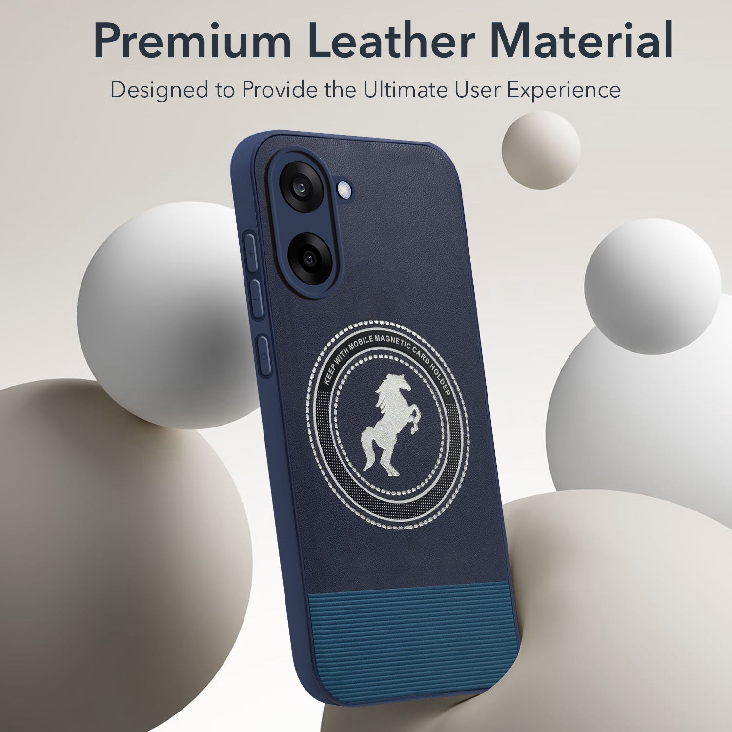 For Oneplus Nord CE 5 Back Cover Case PU Leather Finish (Professional Minimalist Texture | MagSafe Compatile | Camera Protection | Sleek Sober Formal)