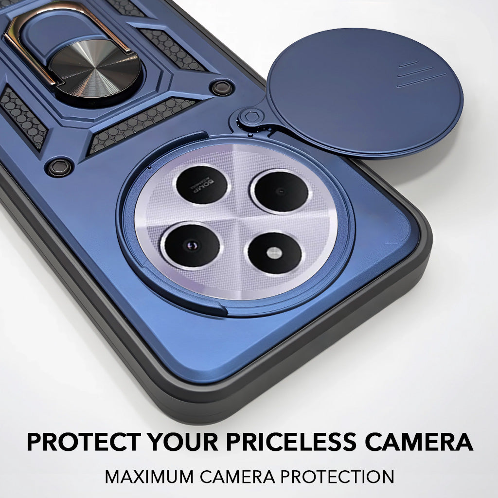 For Redmi A4 5G | Xiaomi Redmi 14C Back Cover Case (Hybrid Dual Armor Polycarbonate)