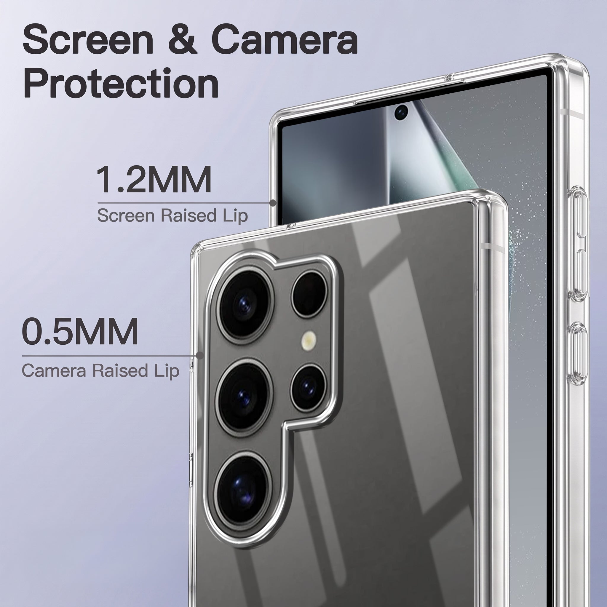 For Samsung Galaxy S24 Ultra Back Case Cover Crystal Anti Yellow (Unbreakable PC | MagSafe Wireless Charging Support |Camera Protection Bump)