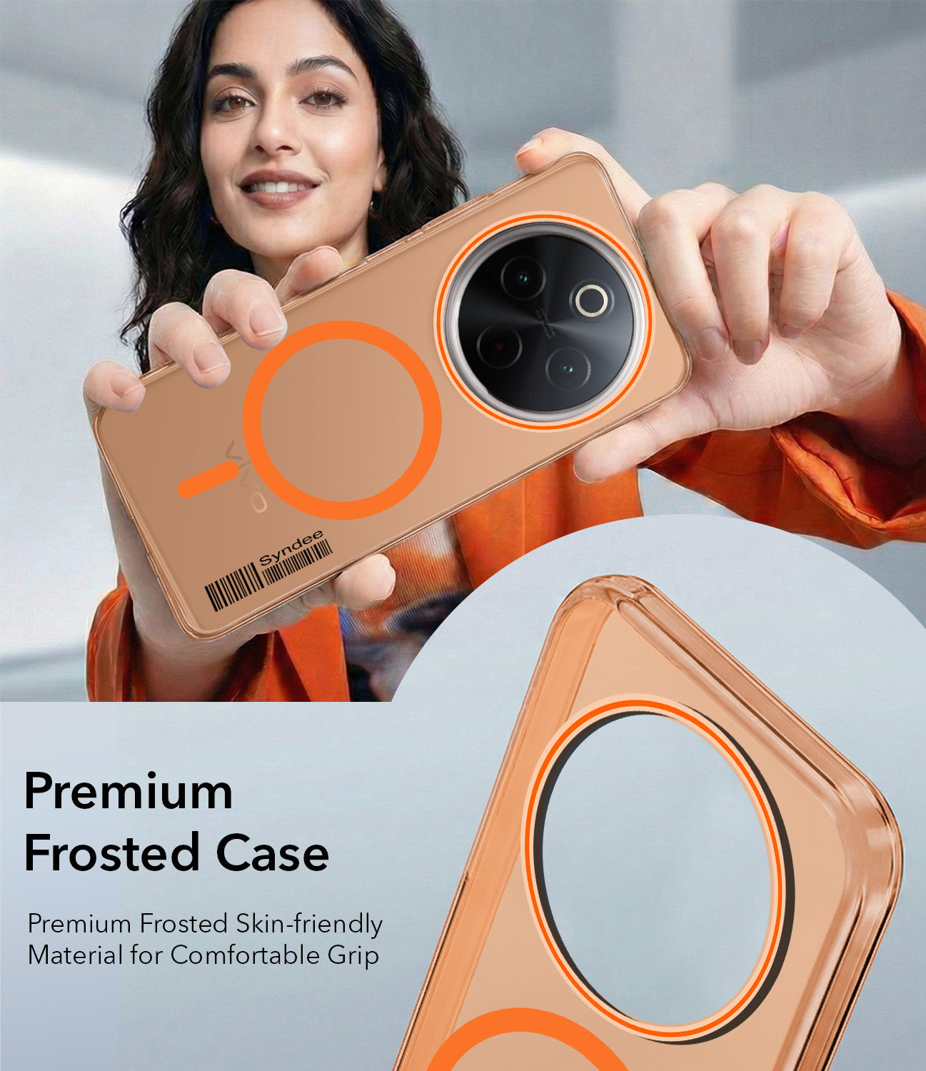 For Vivo T4 Back Cover Case (Soft Touch | Camera Bump Protection | MagSafe Compatible | Matte Finish)