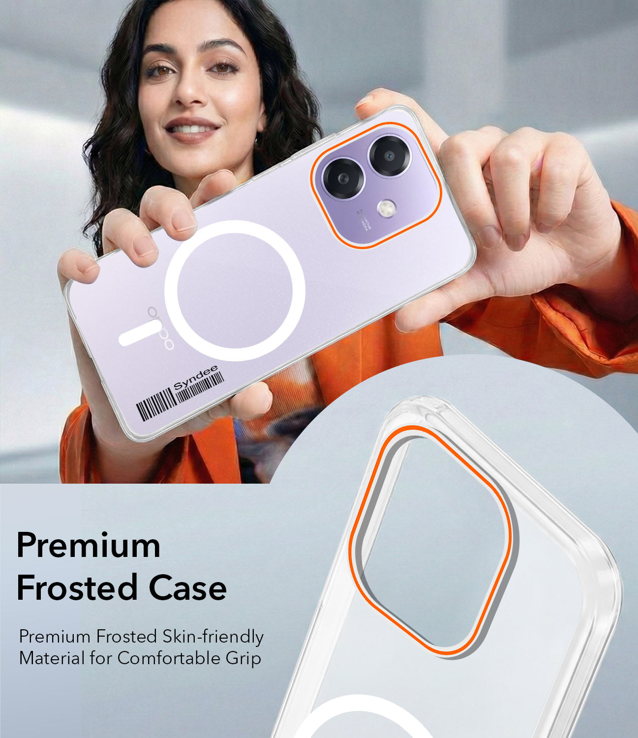 For Oppo A3X (4G/5G) | Oppo A3 5G Back Cover Case (Soft Touch | Camera Bump Protection | MagSafe Compatible | Matte Finish)