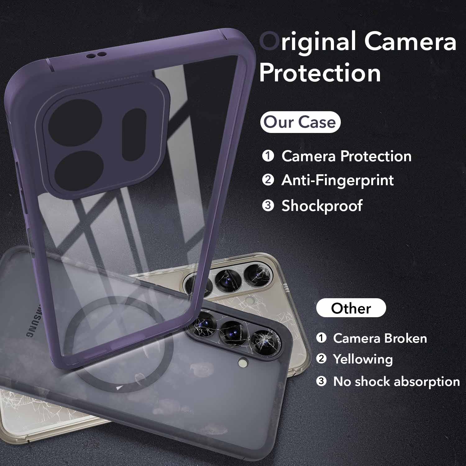 For OnePlus N6 Back Cover Case Ultra-Hybrid (Lifetime Anti Yellow | Anti Scratch | Crystal Clear Shockproof)