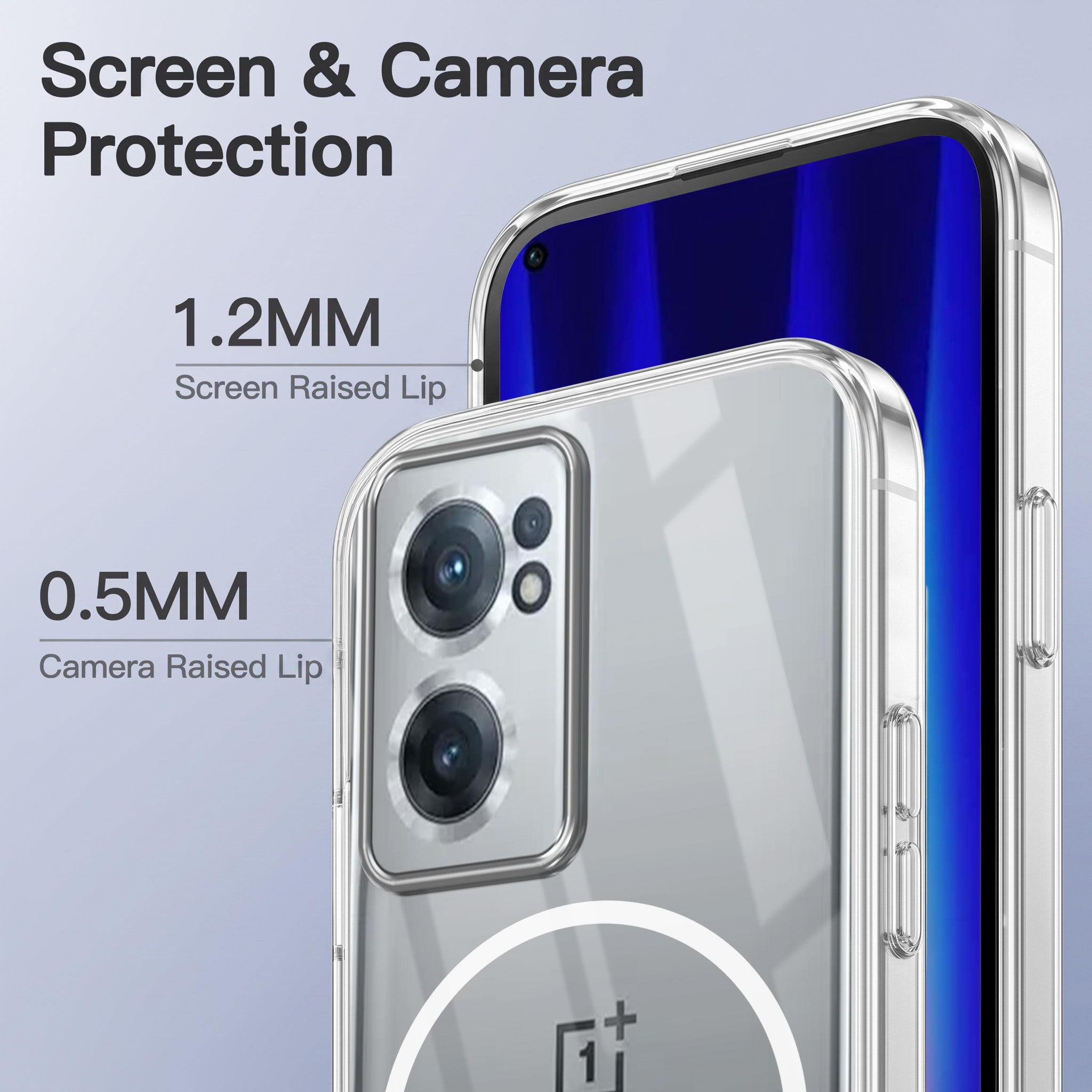 For OnePlus Nord CE 2 5G Back Case Cover Crystal Anti Yellow (Unbreakable PC | MagSafe Wireless Charging Support |Camera Protection Bump)
