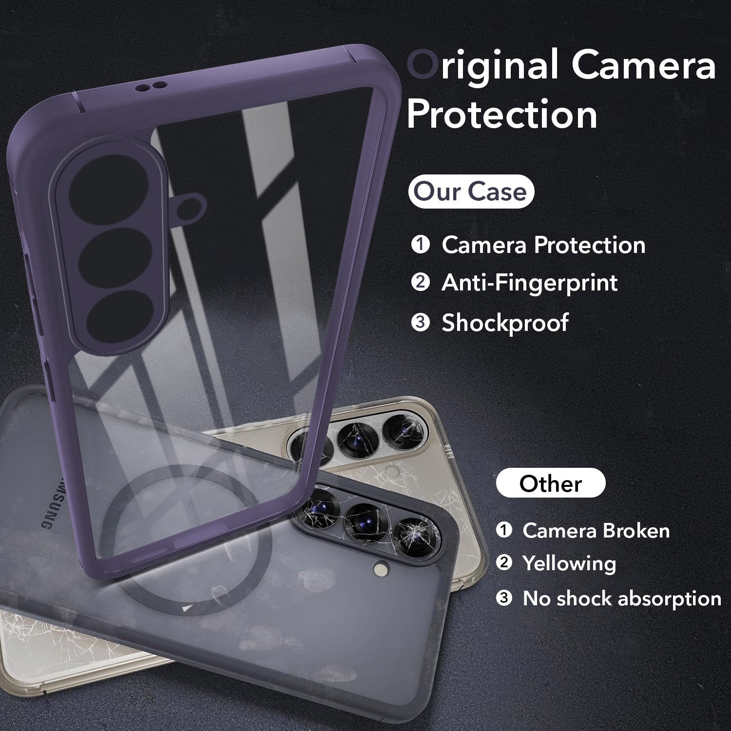 For Samsung Galaxy S26 5G Back Cover Case Ultra-Hybrid (Lifetime Anti Yellow | Anti Scratch | Crystal Clear Shockproof)