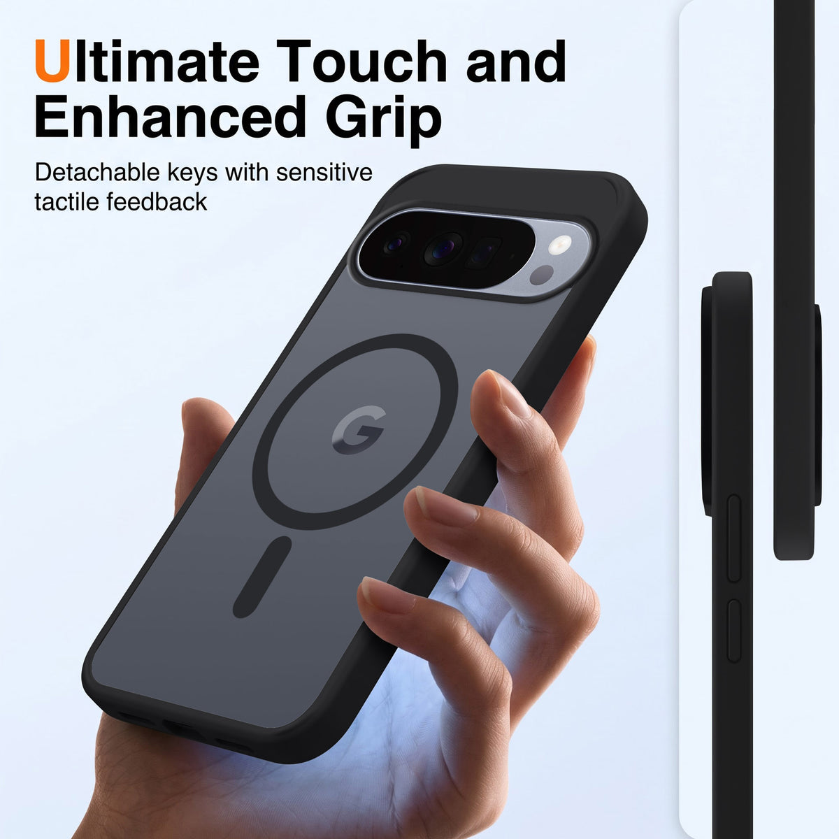 For Google Pixel 10 Pro XL Matte Finish Back Case Cover (MagSafe Compatible | Translucent Soft Touch | Slim and Unbreakable)