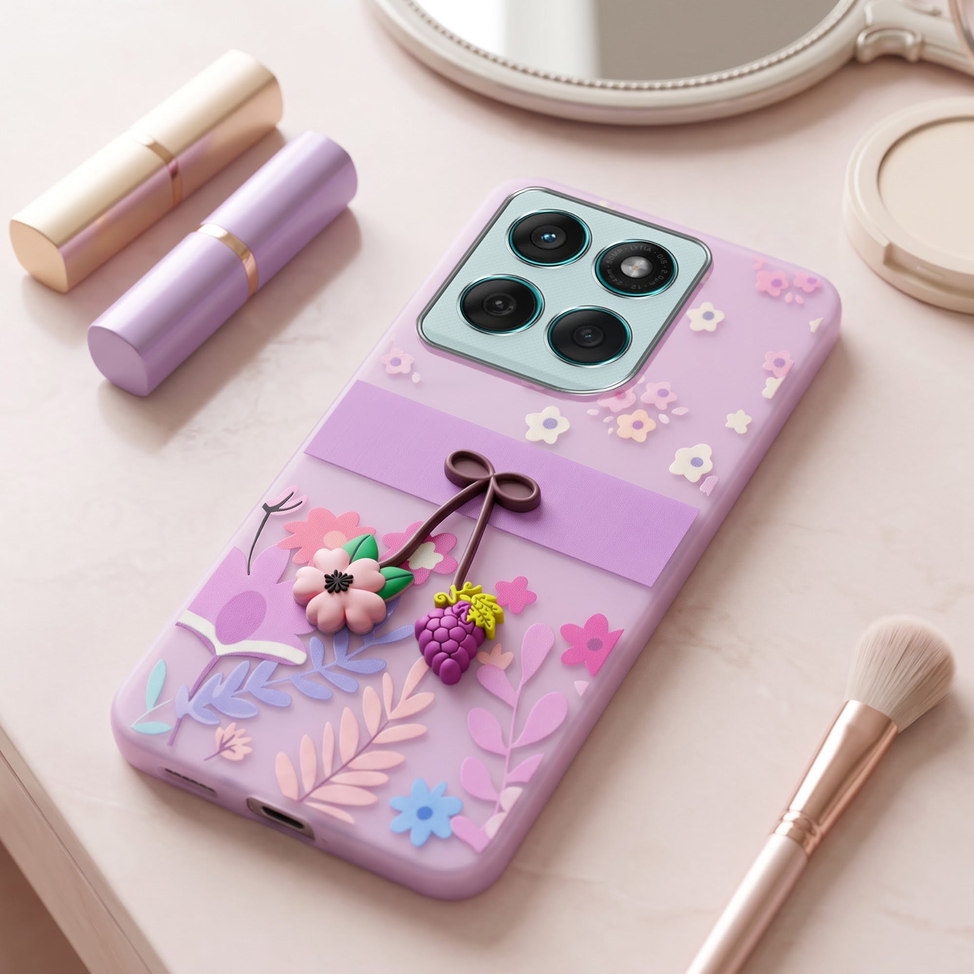 For Motorola Moto Edge 60 Fusion Back Cover Case (3D Cute Cartoons | Hard Back Side Soft | Matte Premium Finish | HD Printing)