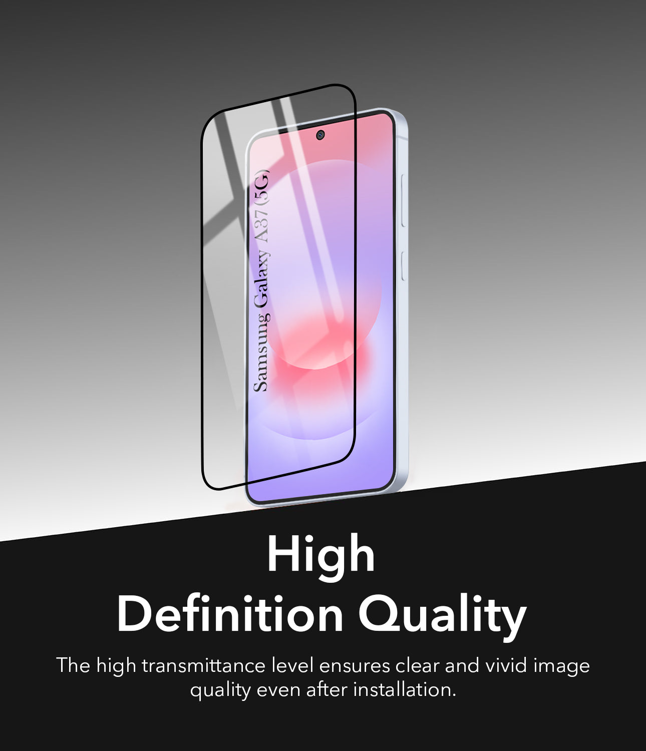 (Pack of 2) Tempered Glass For Samsung Galaxy A37 5G Military-Grade Gorilla Screen Protector With Installation Kit | Shatterproof, Full Coverage, HD Clear, Scratch Resistant