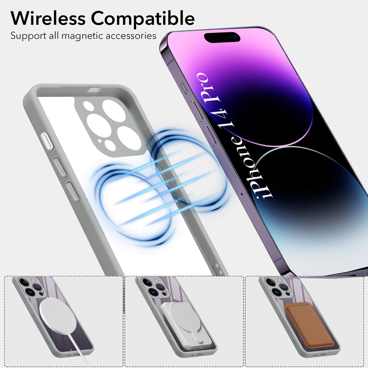 For Apple iPhone 14 Pro Back Cover Case Ultra-Hybrid (Lifetime Anti Yellow | Anti Scratch | Crystal Clear Shockproof)