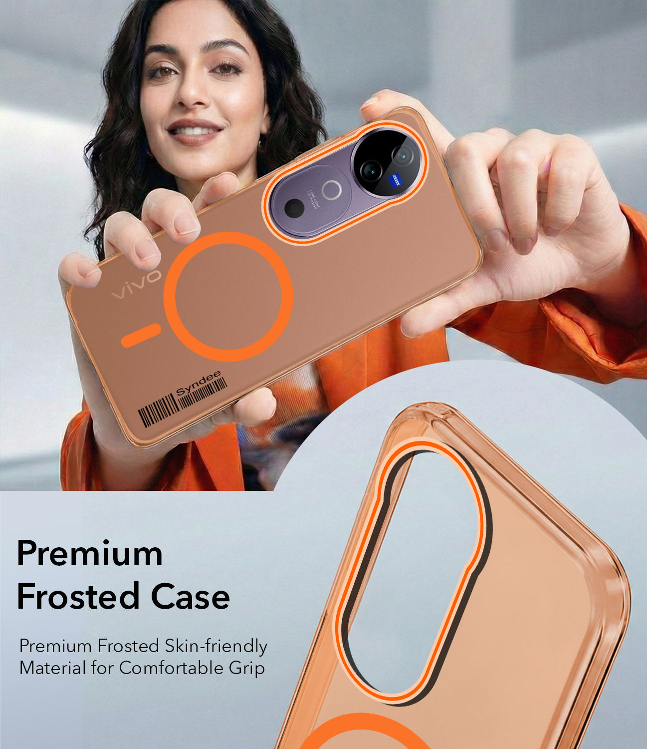 For Vivo V40 | Vivo V40 Pro 5G Back Cover Case (Soft Touch | Camera Bump Protection | MagSafe Compatible | Matte Finish)