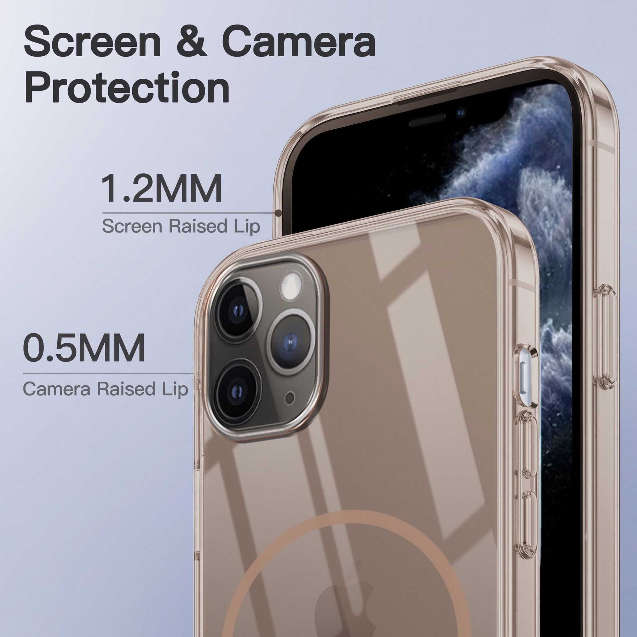 For Apple iPhone 11 Pro Back Case Cover Crystal Anti Yellow (Unbreakable PC | MagSafe Wireless Charging Support |Camera Protection Bump)