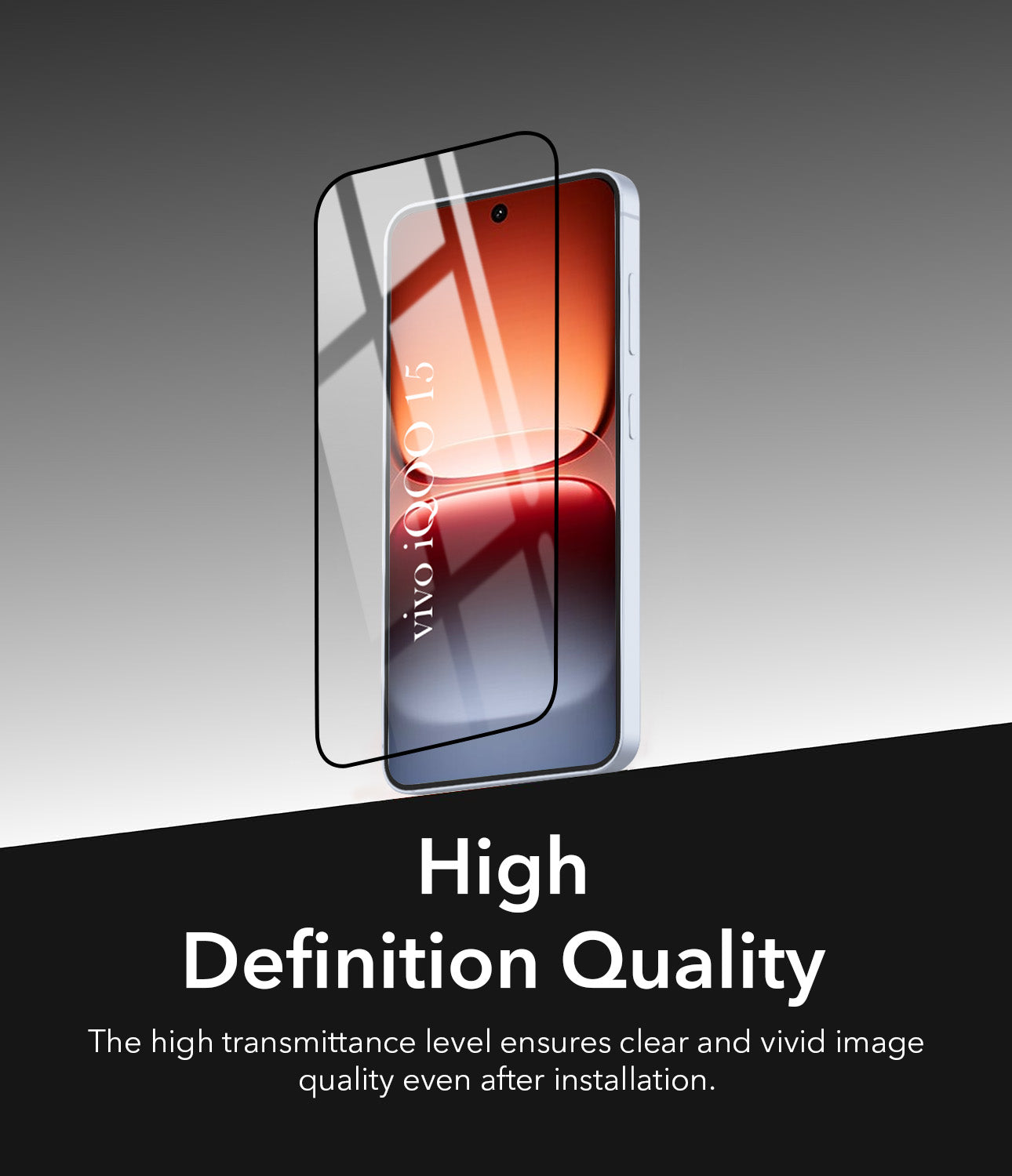 Tempered Glass For Vivo iQOO 15 5G Military-Grade Gorilla Screen Protector With Installation Kit | Shatterproof, Full Coverage, HD Clear, Scratch Resistant (Pack of 1)
