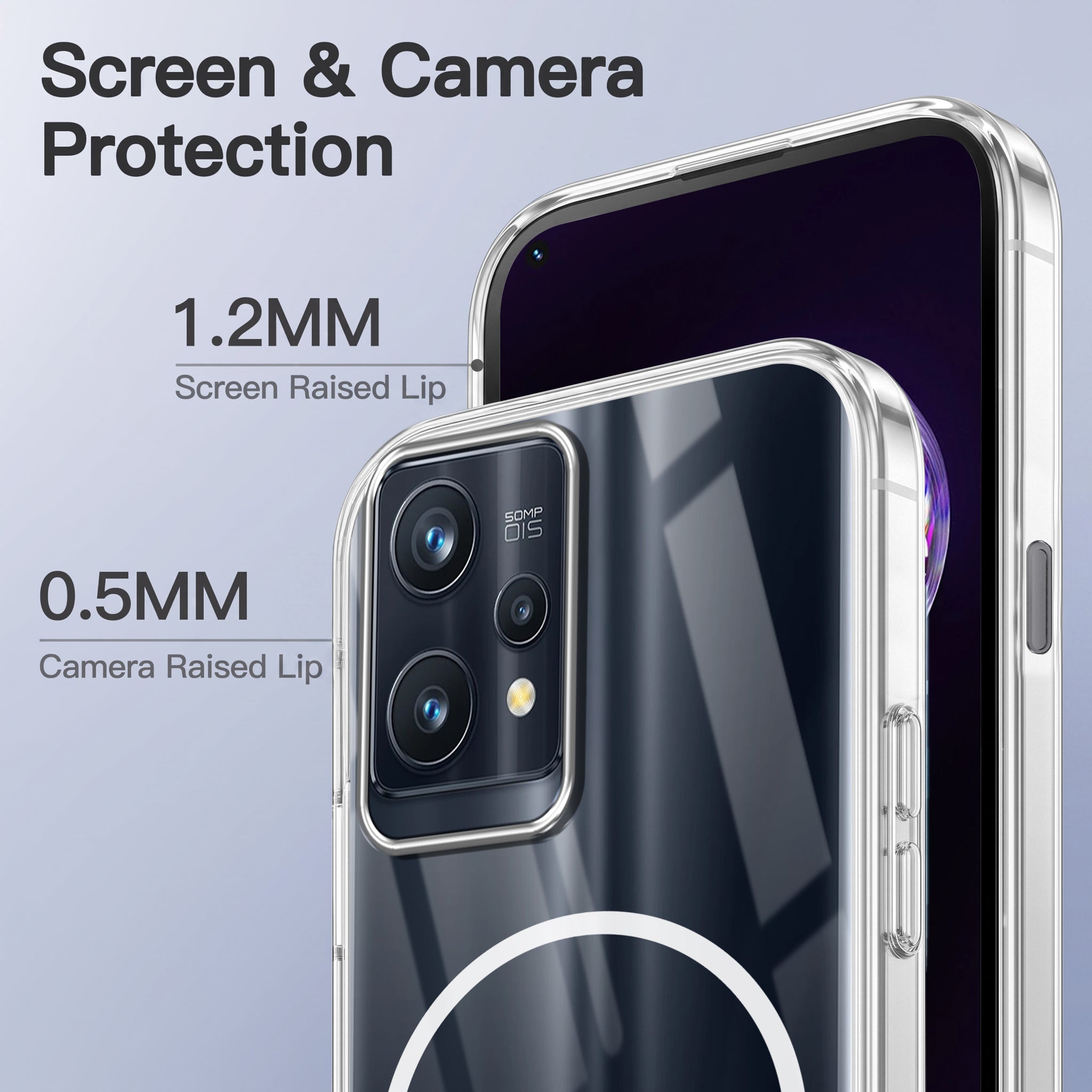 For Realme 9 Pro Back Case Cover Crystal Anti Yellow (Unbreakable PC | MagSafe Wireless Charging Support |Camera Protection Bump)