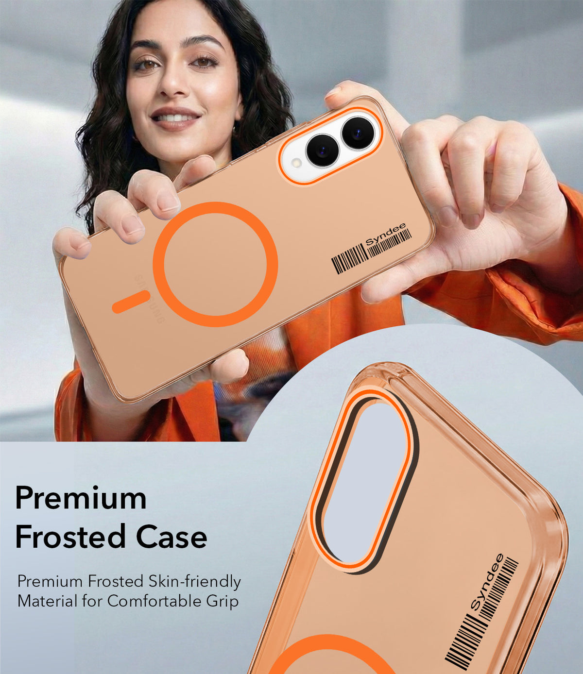 For Samsung Galaxy S25 Edge Back Cover Case (Soft Touch | Camera Bump Protection | MagSafe Compatible | Matte Finish)