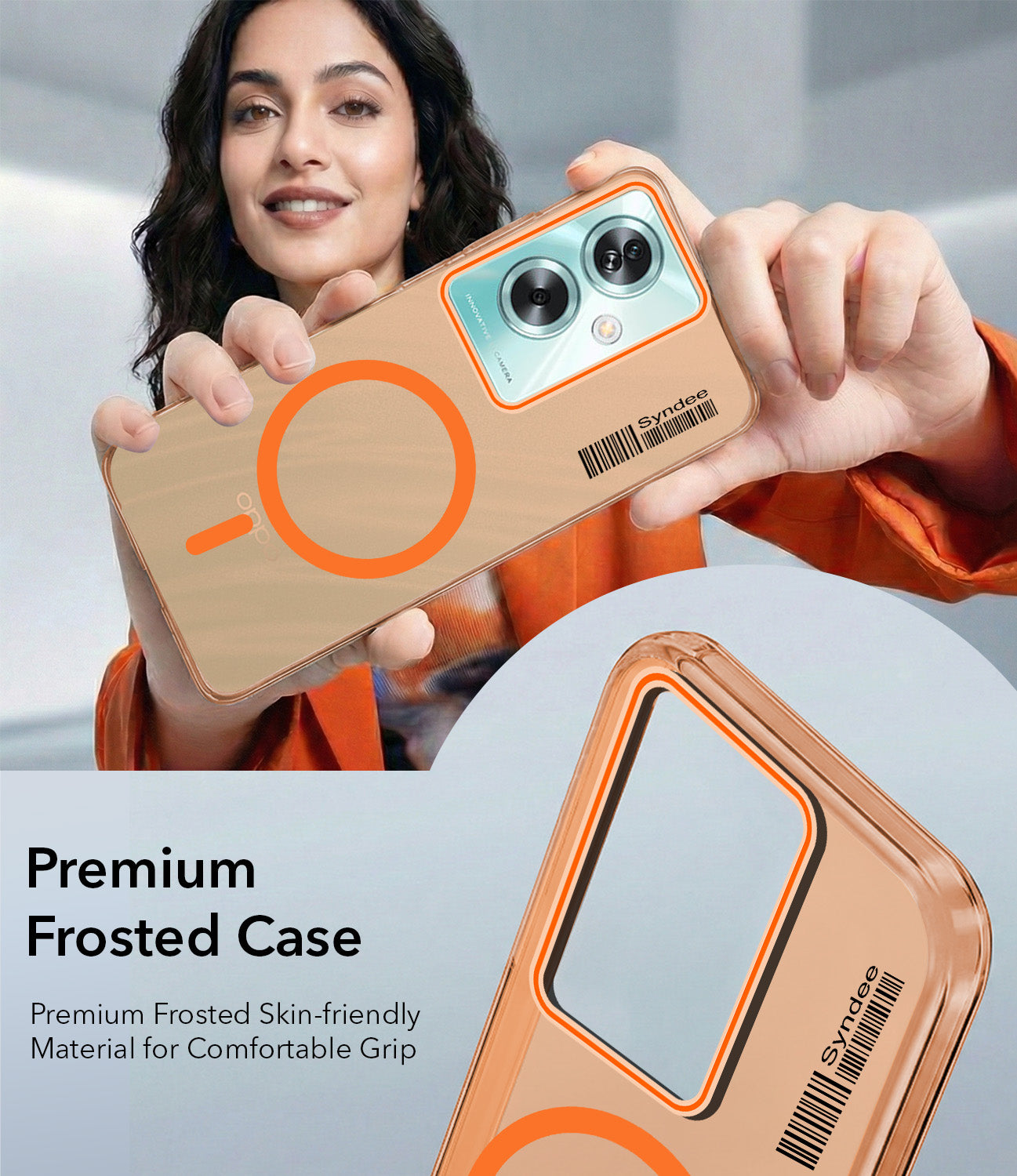 For Oppo A79 5G Back Cover Case (Soft Touch | Camera Bump Protection | MagSafe Compatible | Matte Finish)