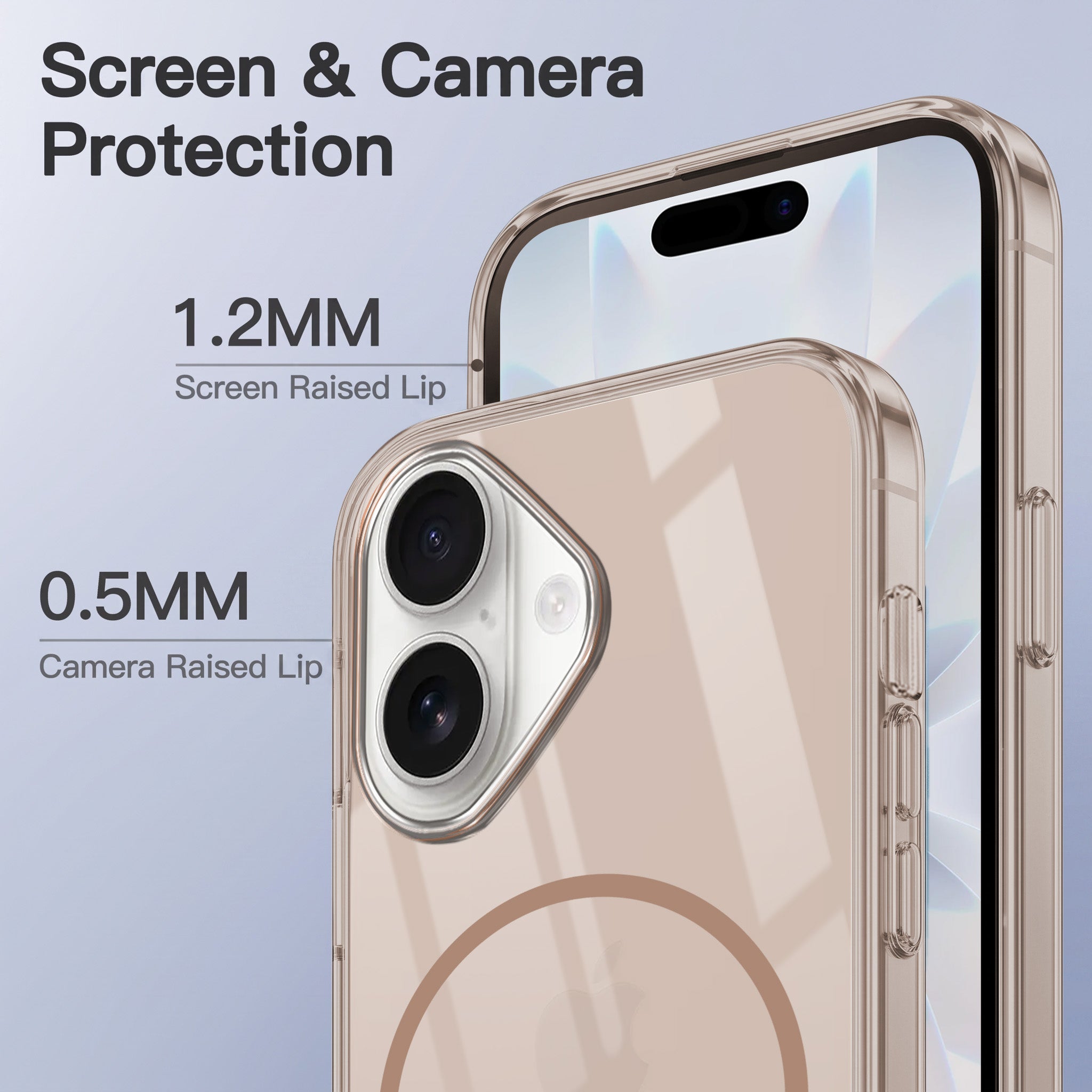 For Apple iPhone 16 Back Case Cover Crystal Anti Yellow (Unbreakable PC | MagSafe Wireless Charging Support |Camera Protection Bump)